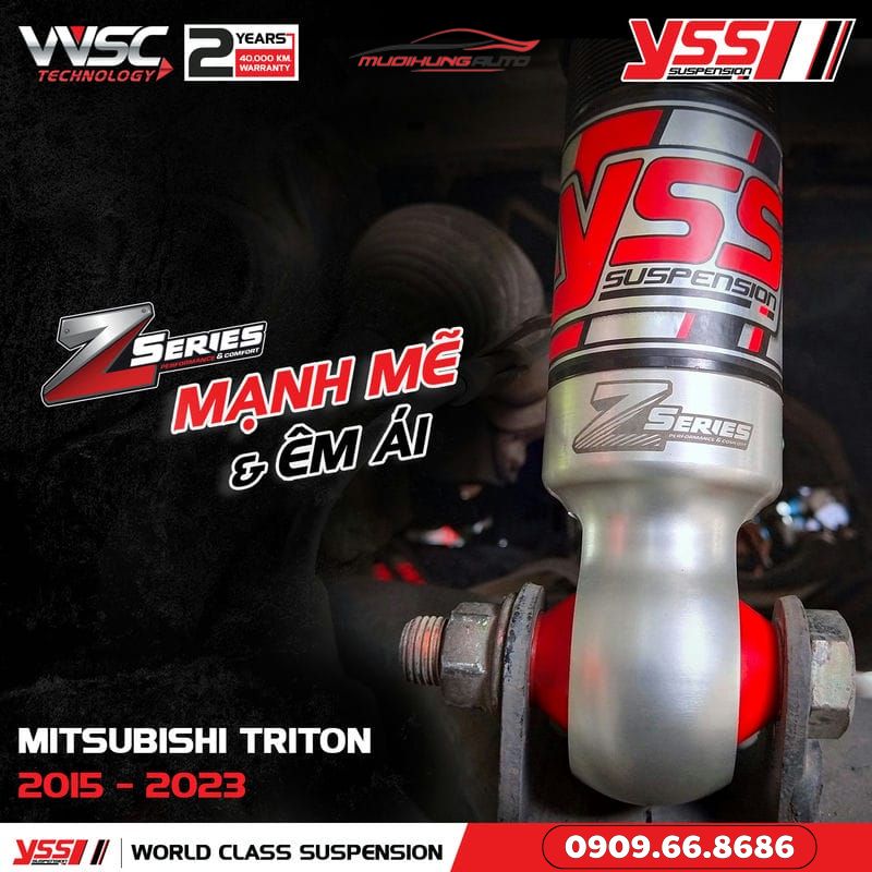 Phuộc ô tô YSS Z-SERIES Triton 2015 - 2023