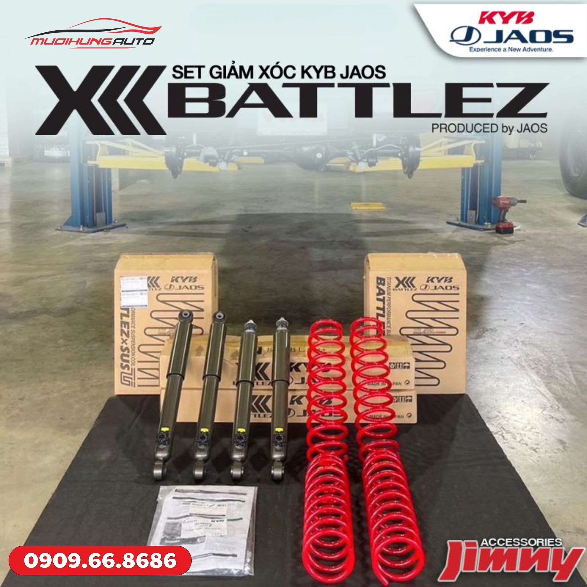 Phuộc xe hơi KYB JAOS Battlez Jimny JB74 Series