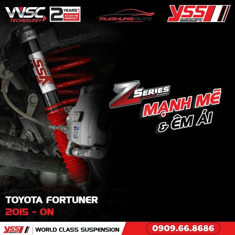 Phuộc xe hơi YSS Z-SERIES Fortuner 2015 - ON