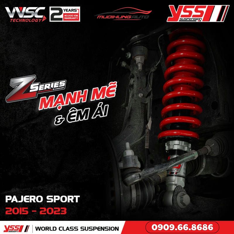 Phuộc xe hơi YSS Z-SERIES Pajero Sport 2015 - ON