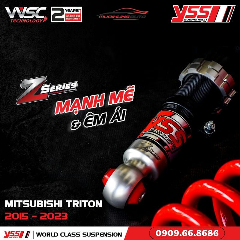 Phuộc xe hơi YSS Z-SERIES Triton 2015 - 2023