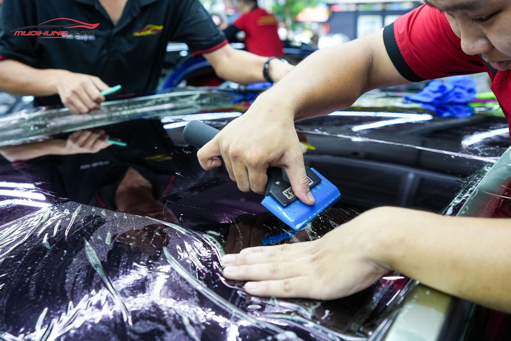 Phim PPF TPU SUNROOF cách nhiệt cửa sổ trời cho Mercedes GLC300 4Matic 2022