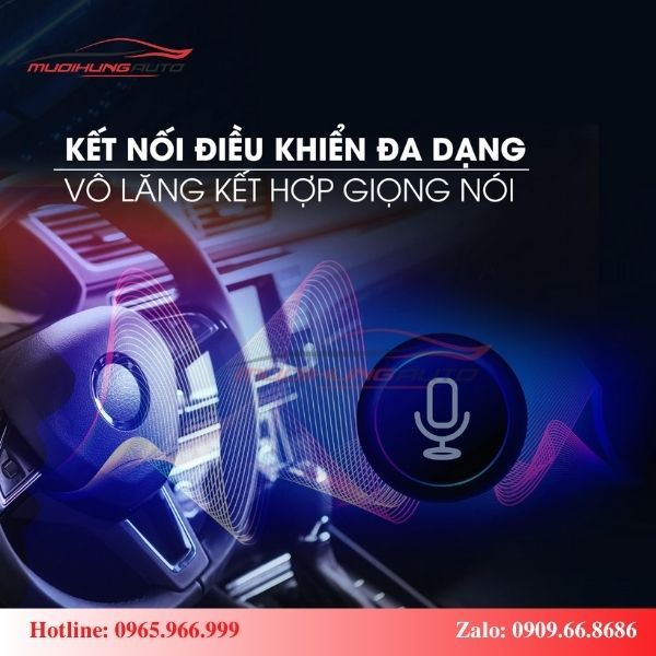 Ra lệnh giọng nói tích hợp trên nút bấm vô lăng