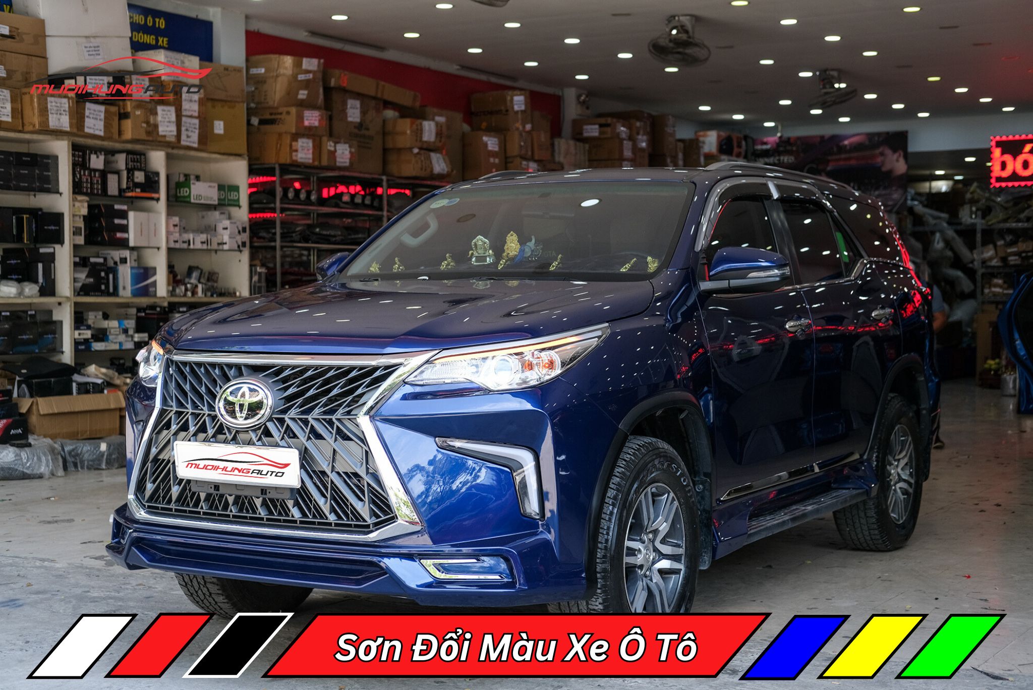 Sơn Đổi Màu Xe Ô Tô Toyota Fortuner 2018
