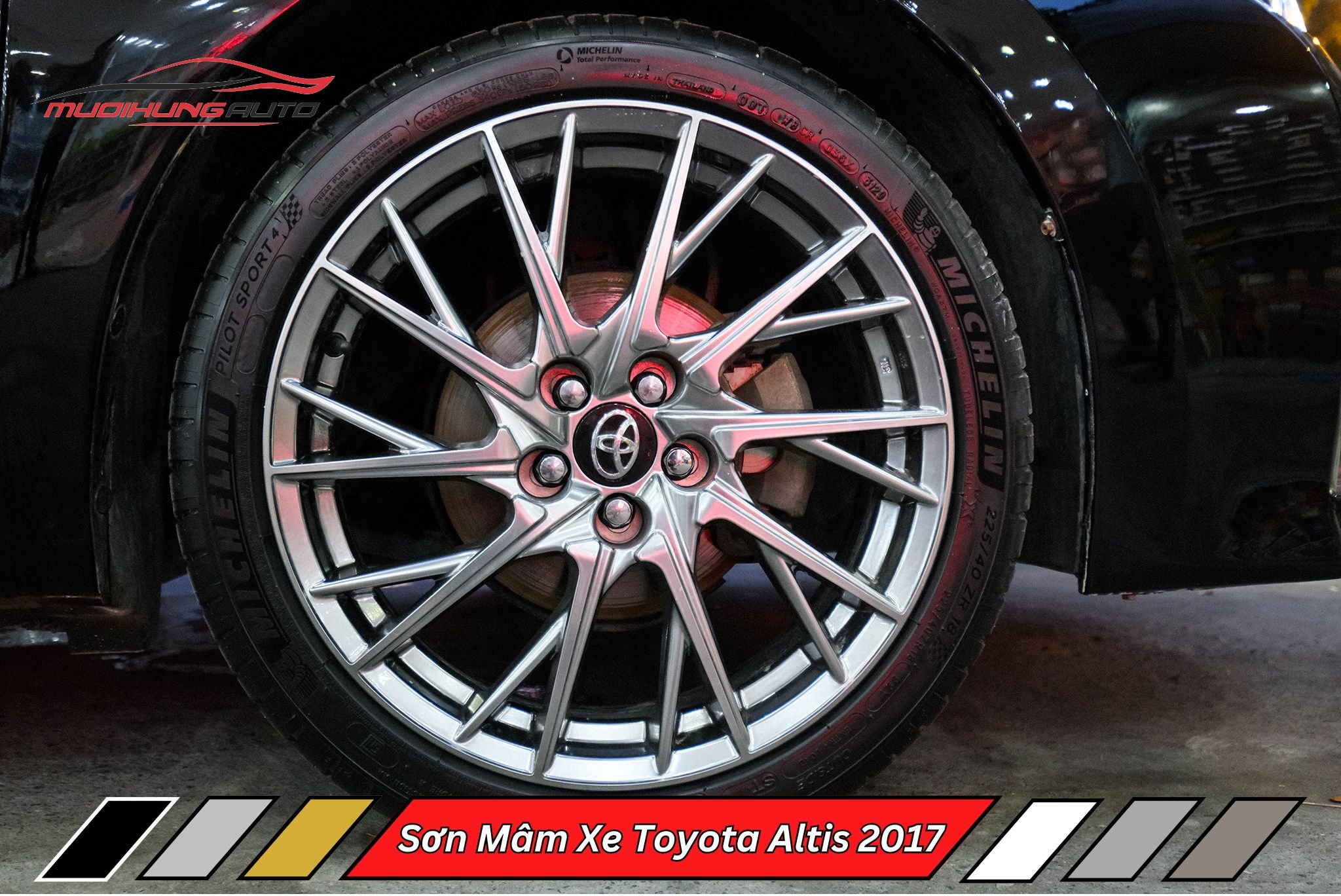 Sơn Mâm Xe Toyota Altis 2017
