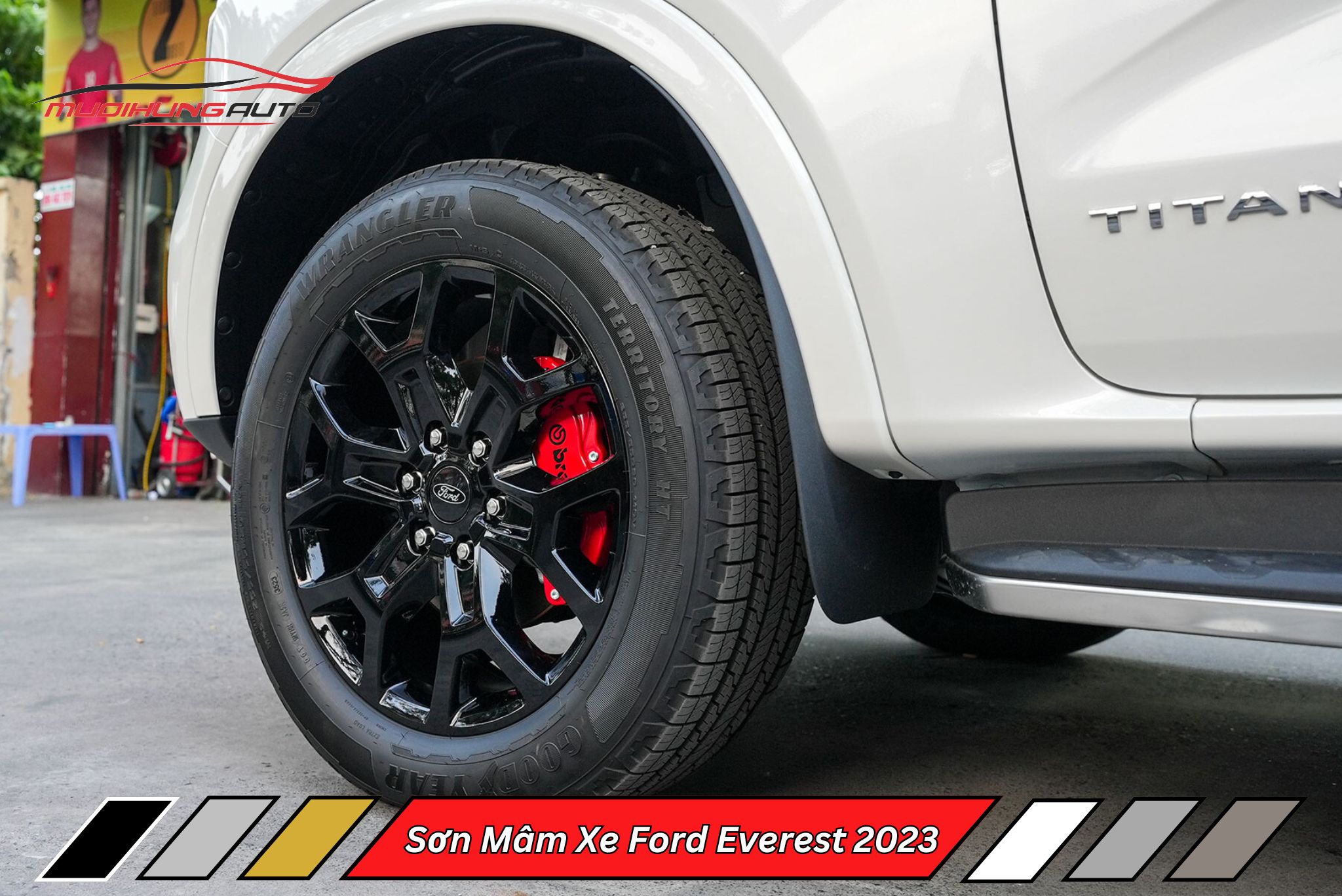 Sơn Mâm Xe Ford Everest 2023