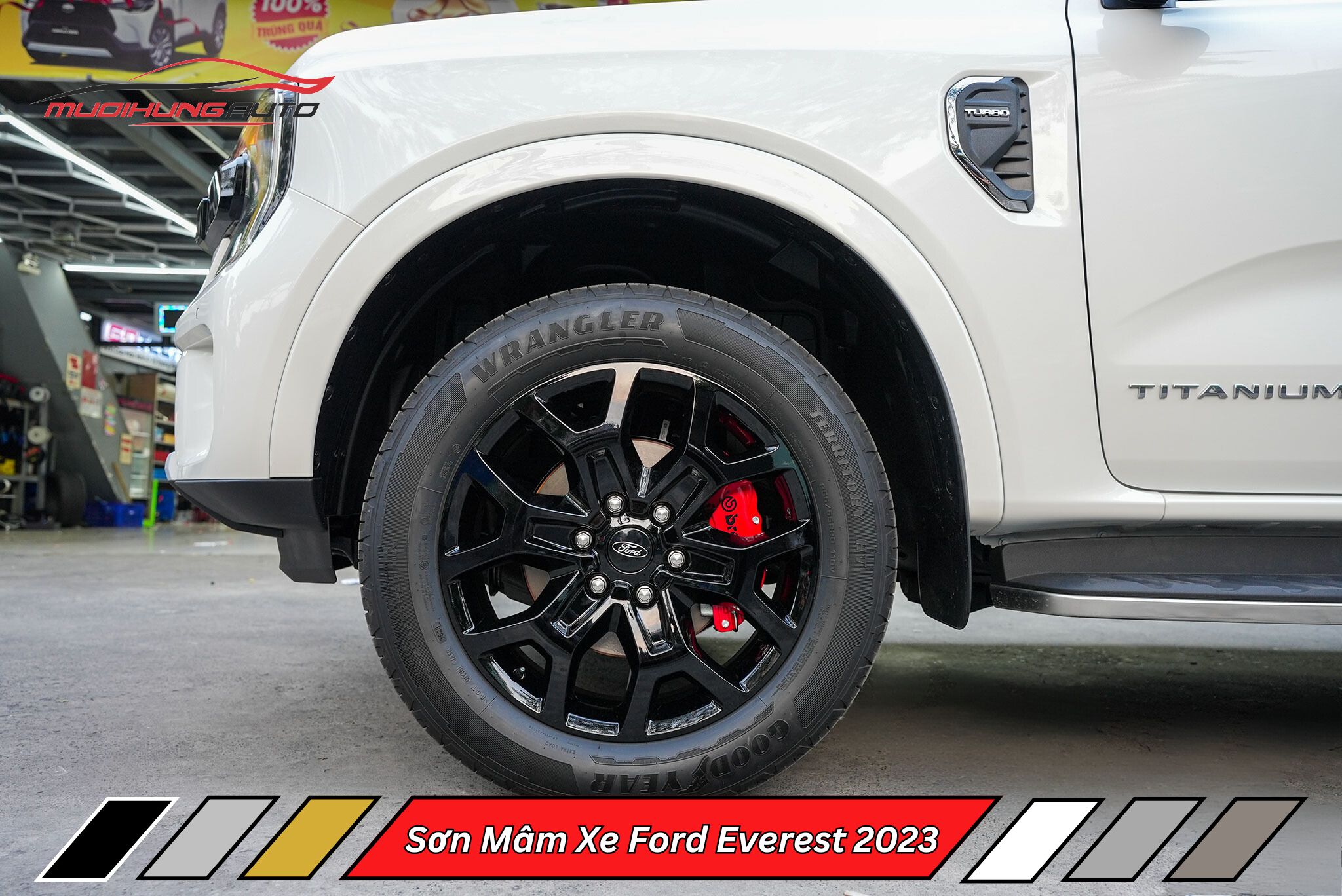 Sơn Mâm Xe Ford Everest 2023
