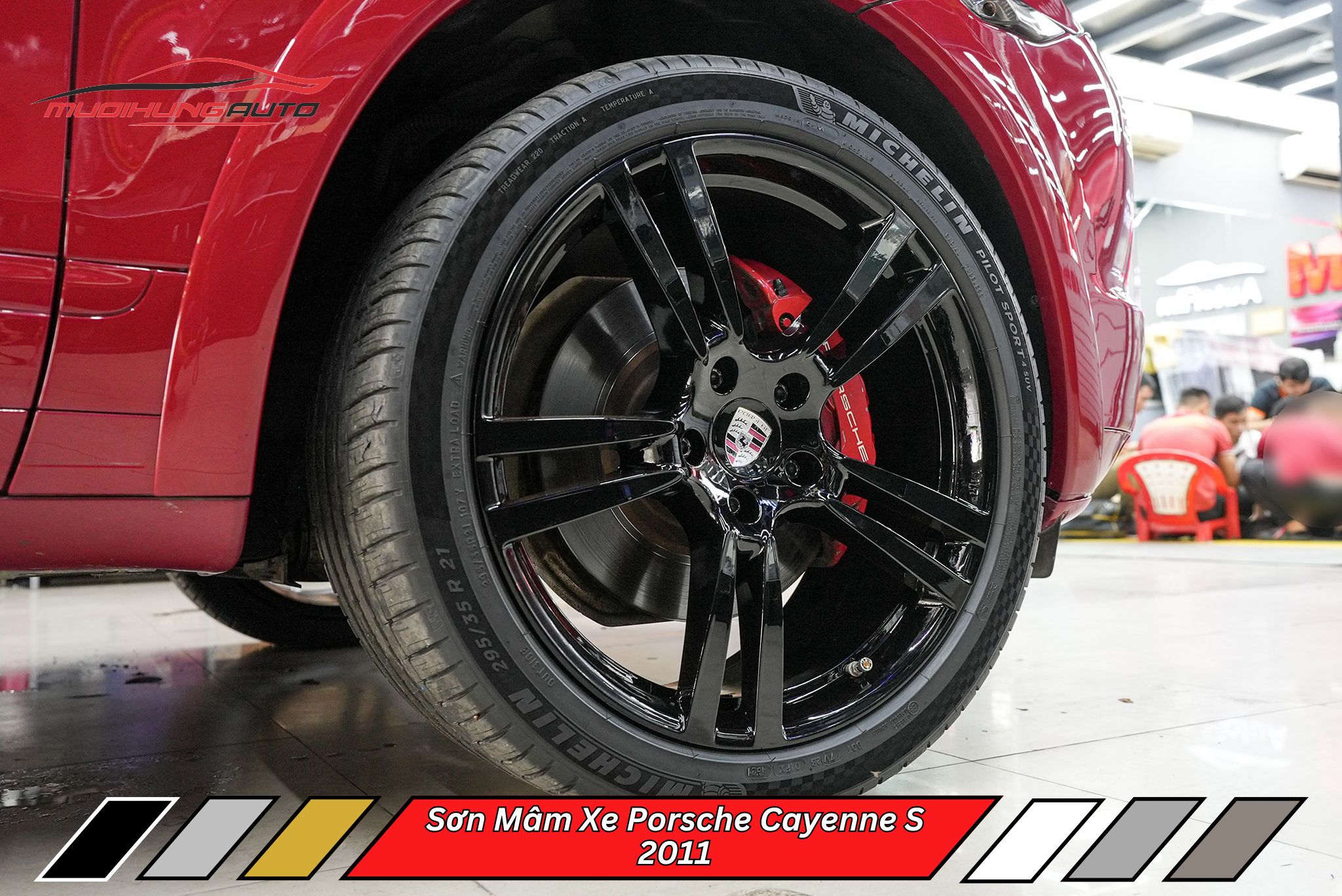 Sơn Mâm Xe Porsche Cayenne S 2011