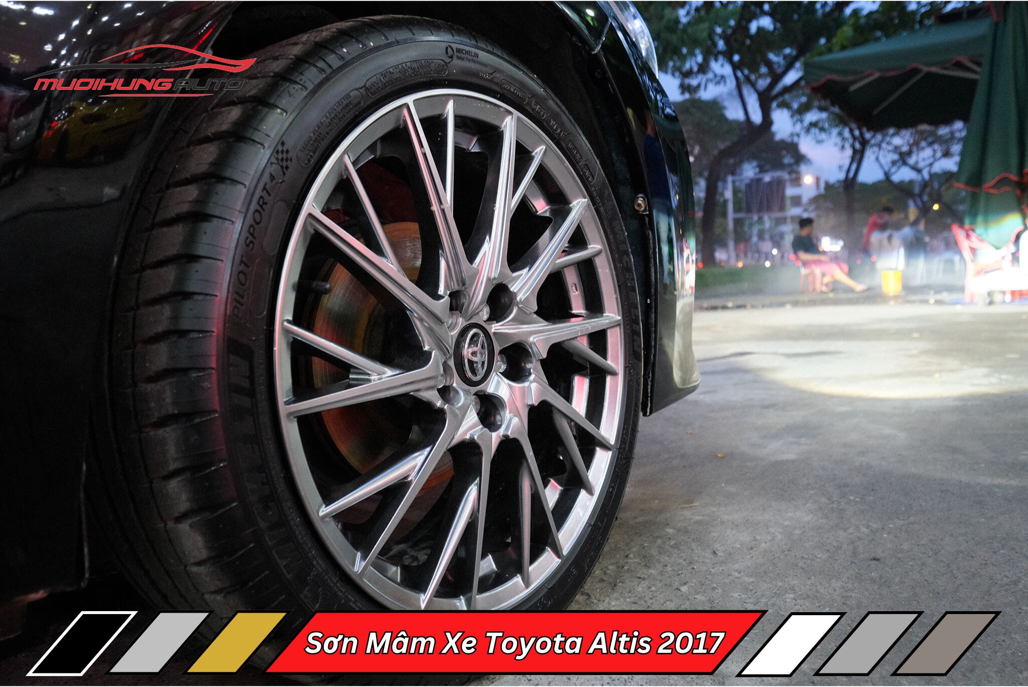 Sơn Mâm Xe Toyota Altis 2017