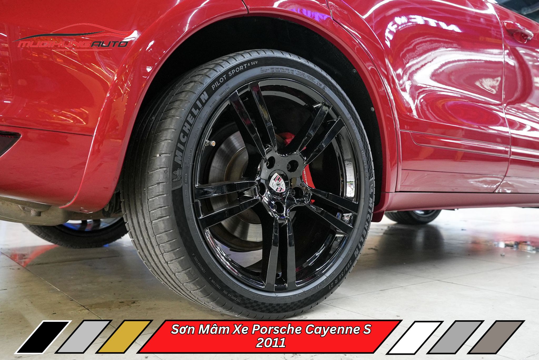 Sơn Mâm Xe Porsche Cayenne S 2011