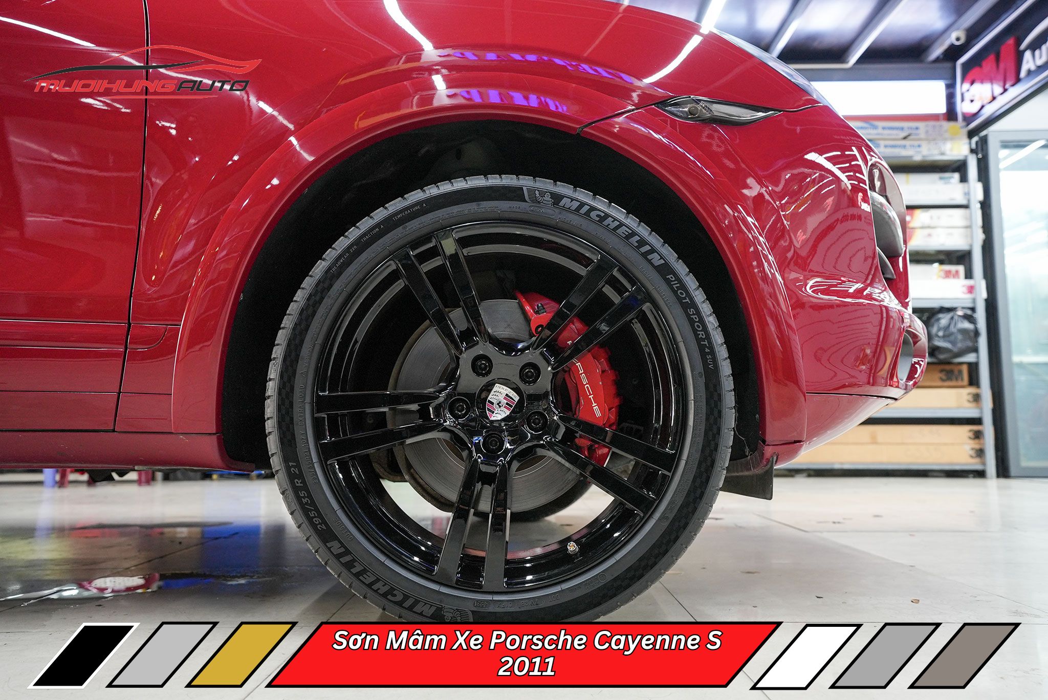 Sơn Mâm Xe Porsche Cayenne S 2011