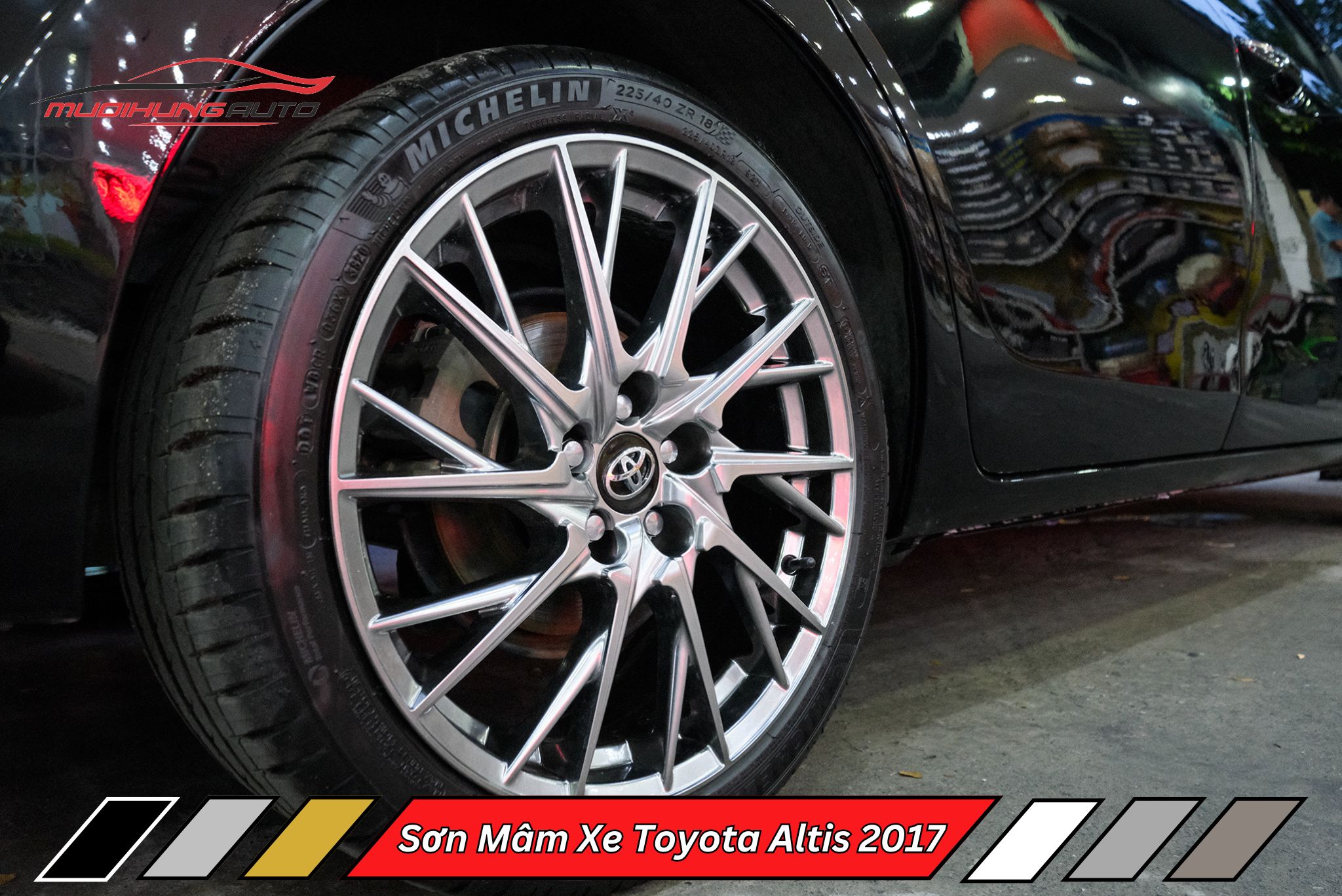 Sơn Mâm Xe Toyota Altis 2017