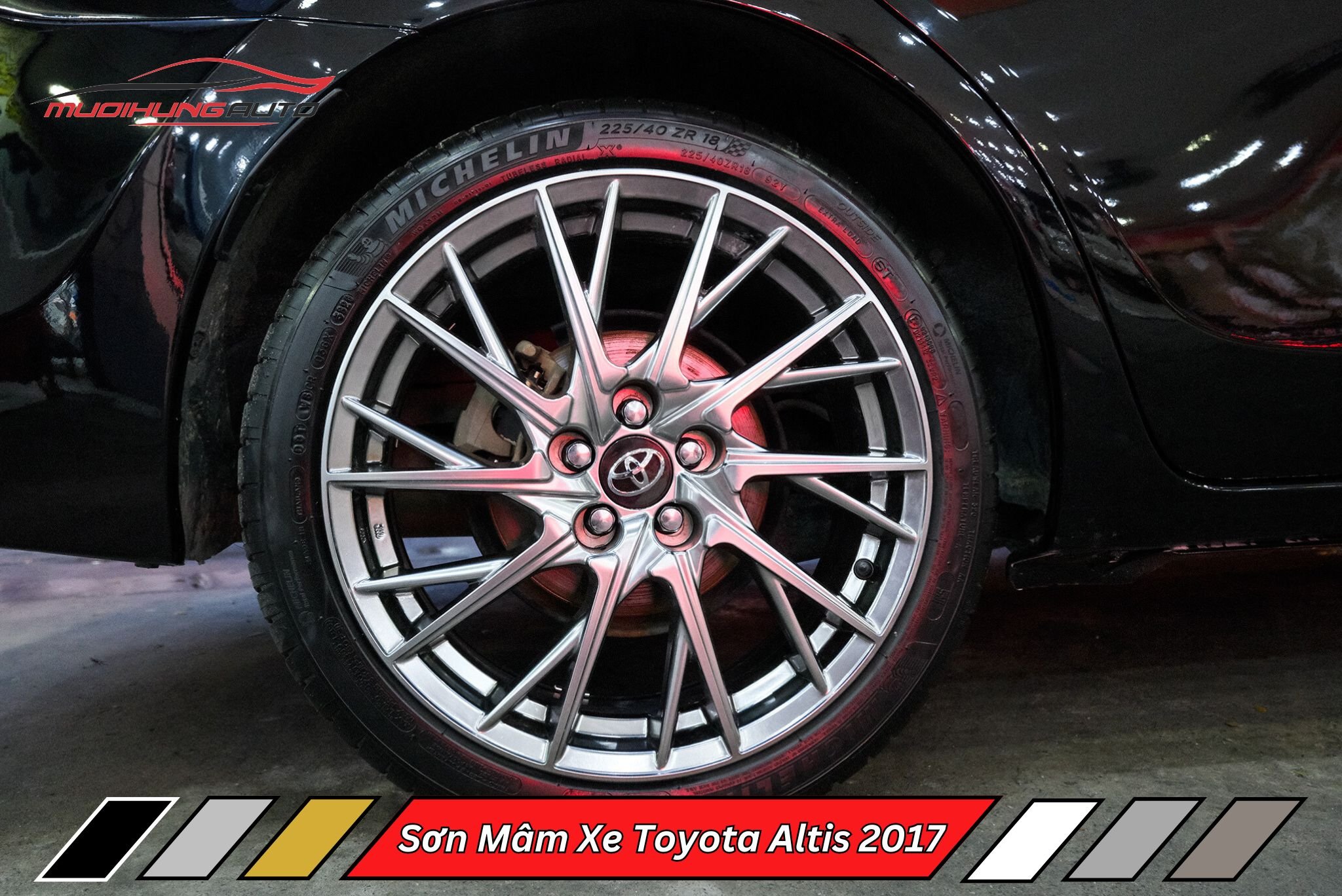 Sơn Mâm Xe Toyota Altis 2017