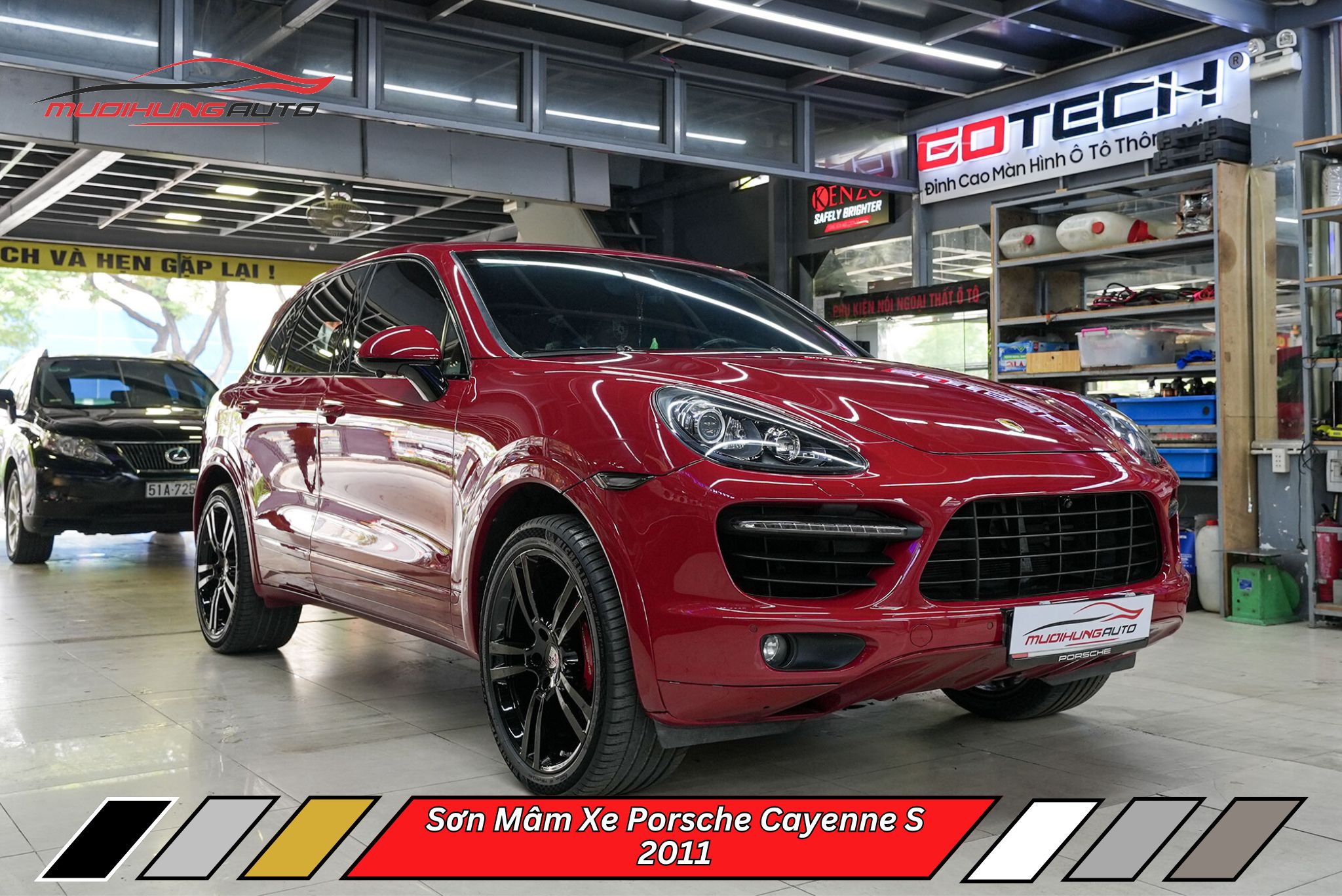 Sơn Mâm Xe Porsche Cayenne S 2011