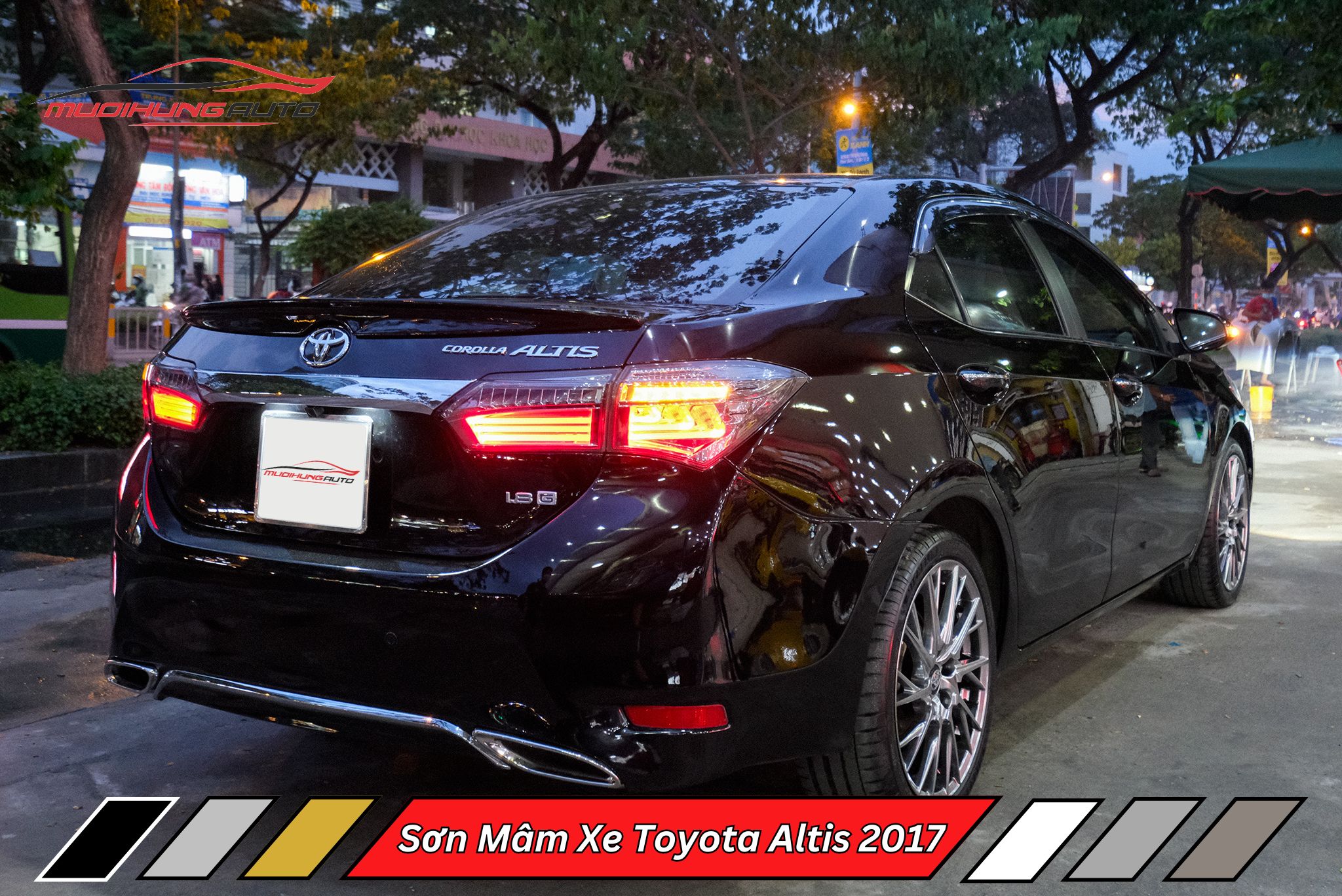 Sơn Mâm Xe Toyota Altis 2017
