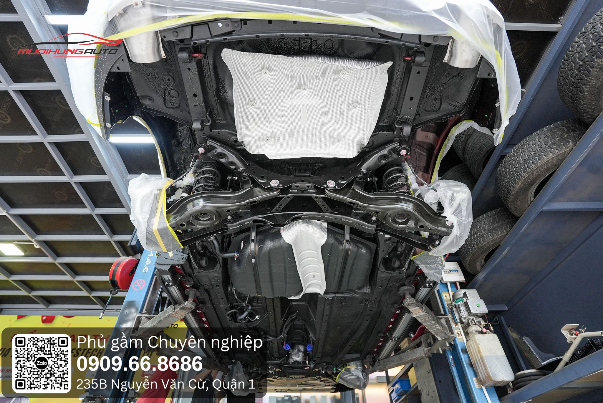 Sơn phủ gầm oto SUV