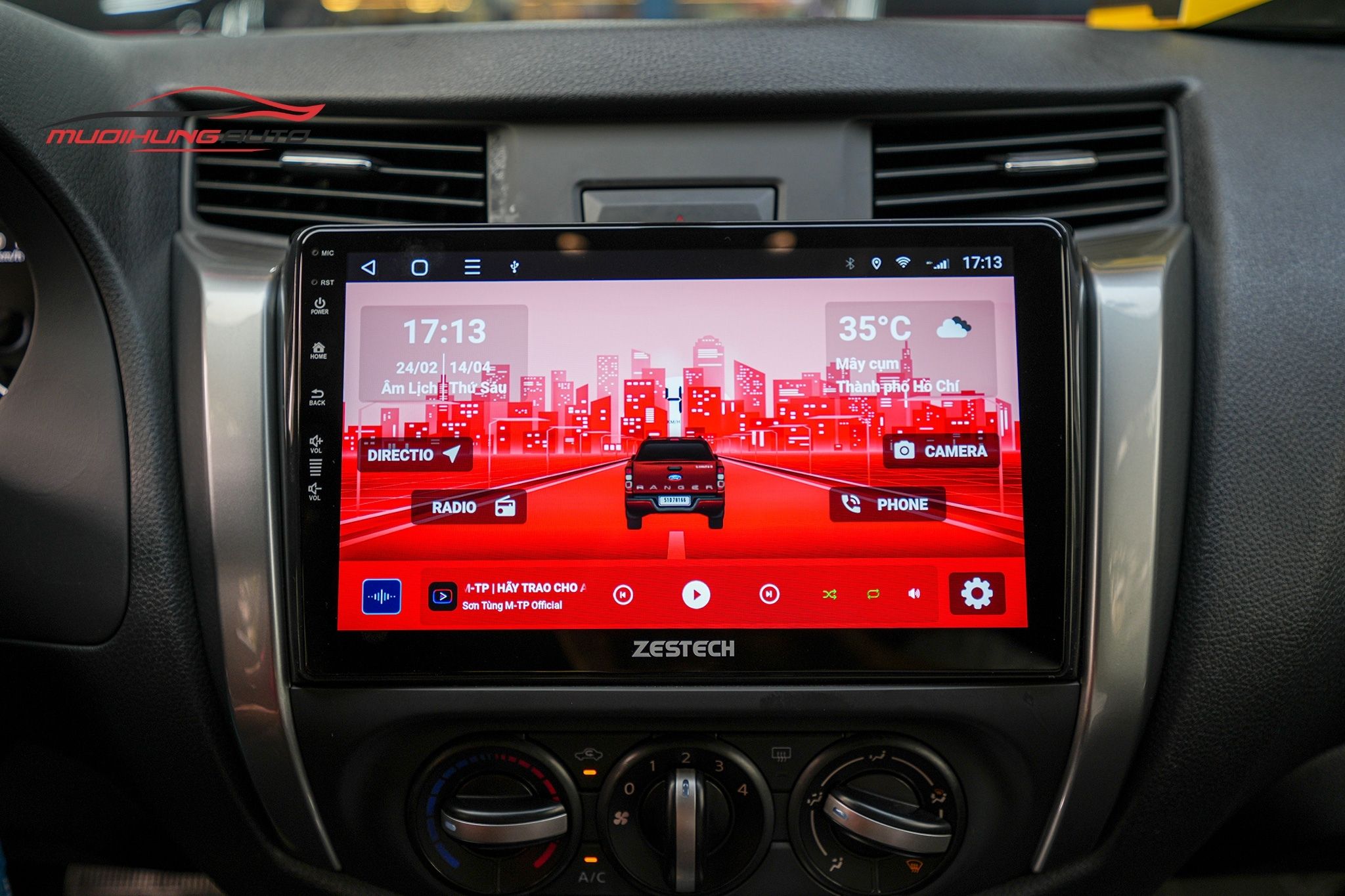 Lắp Màn Hình Zestech S100J Cho Xe Ô Tô Nissan Navara