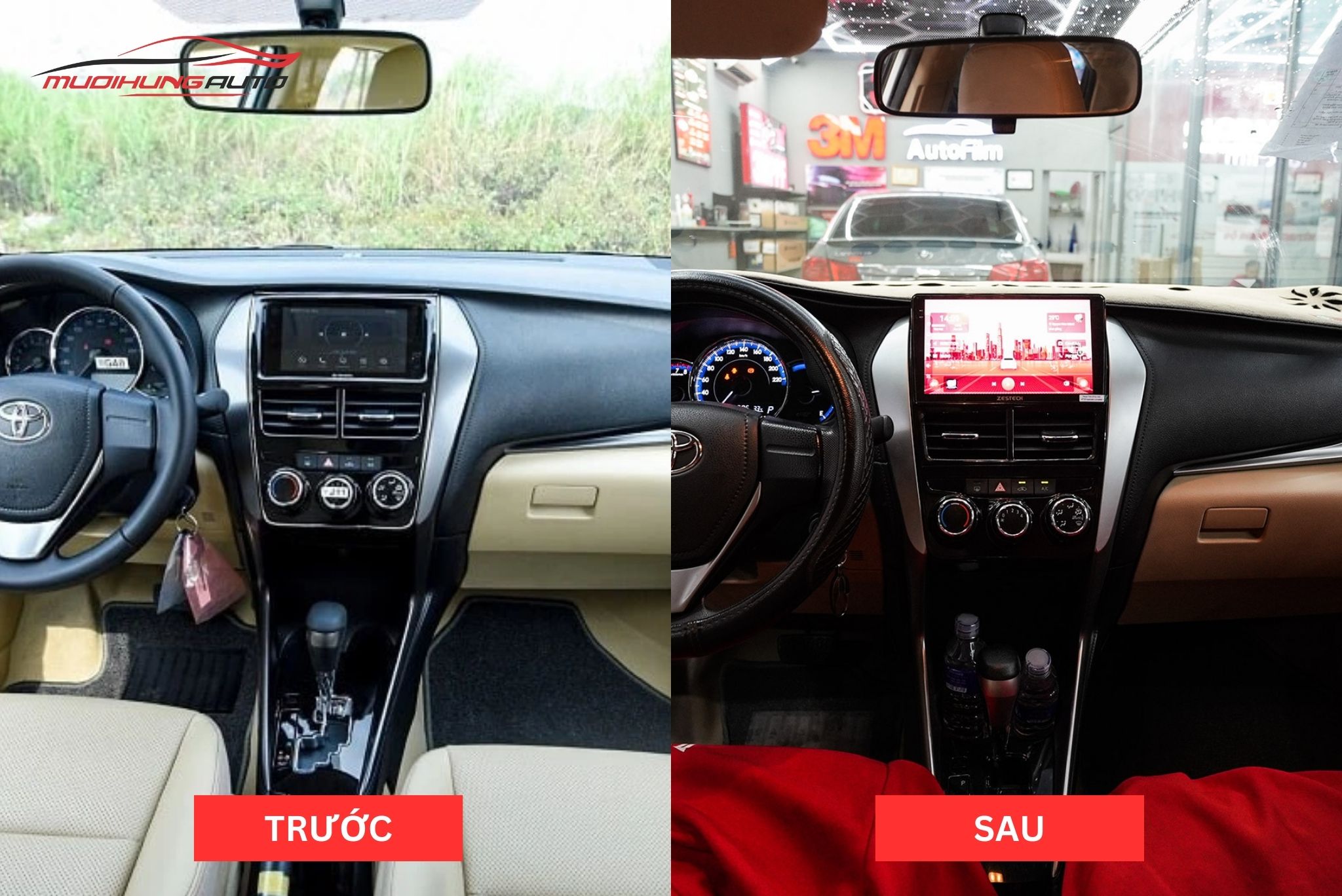 Lắp Màn Hình Zestech Z18 360 Cho Xe Toyota Vios 2018