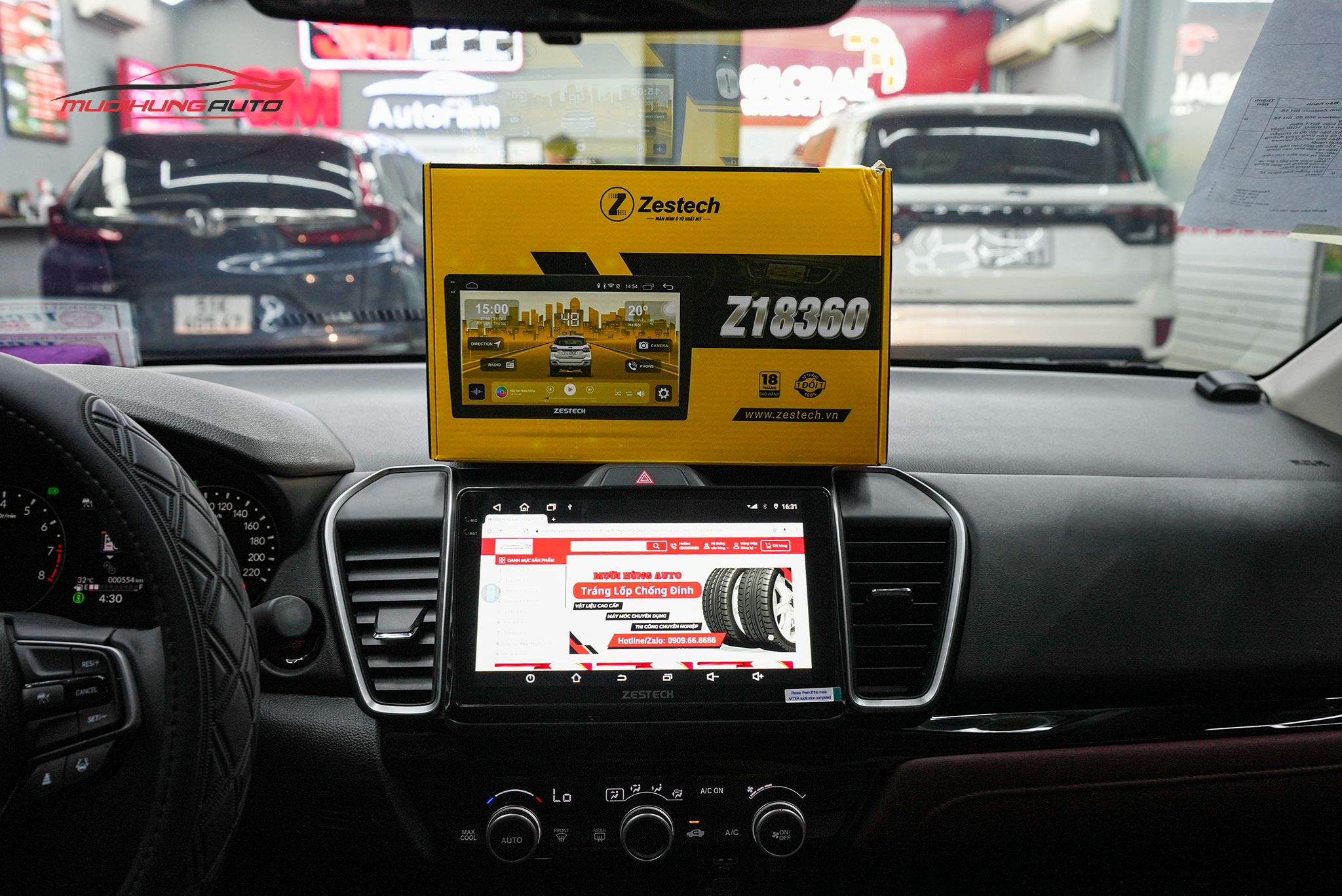 Lắp Màn Hình Zestech Z18 360 Cho Xe Honda City L 2024