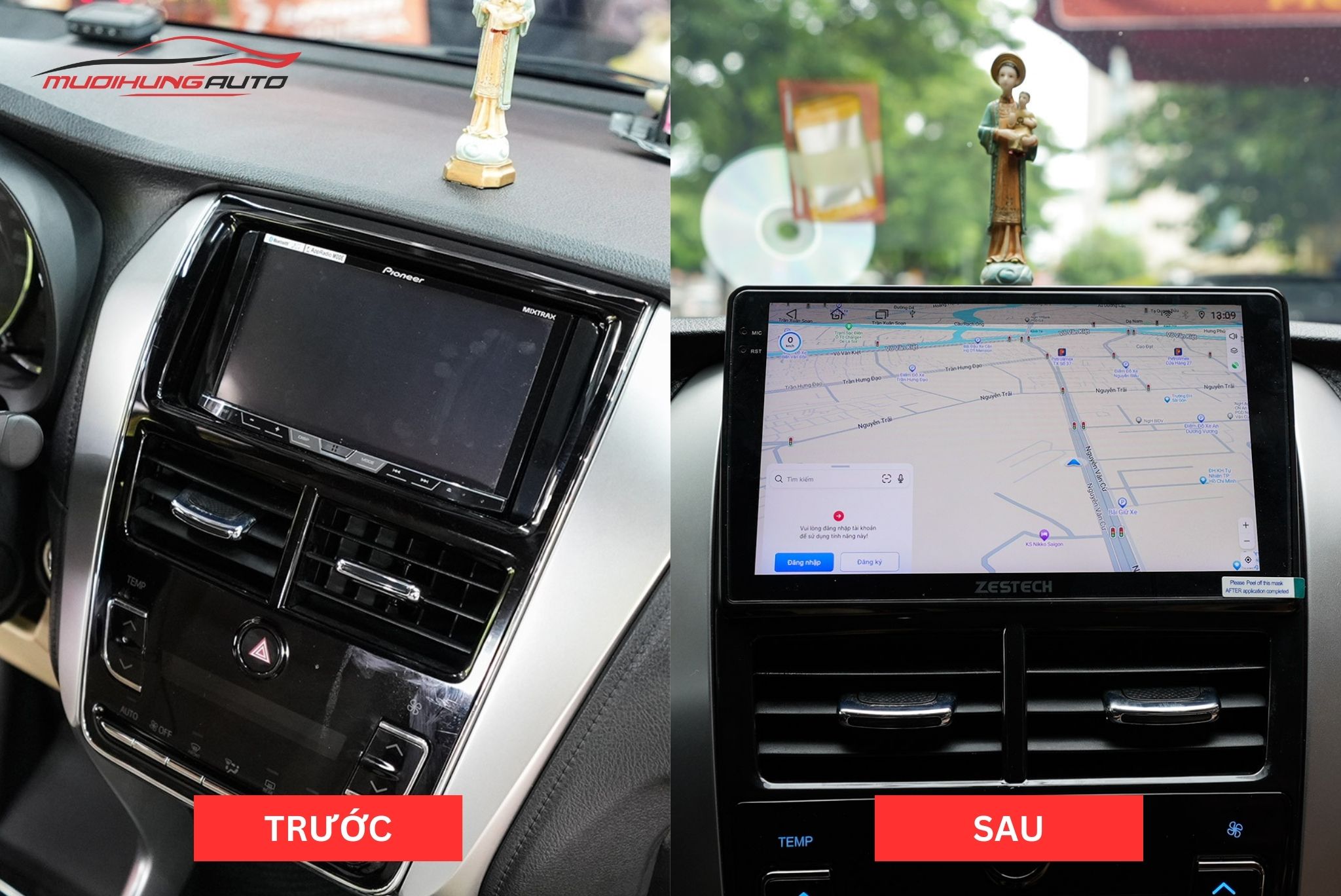 Lắp Màn Hình Zestech Z18 360 Cho Xe Toyota Yaris 2020