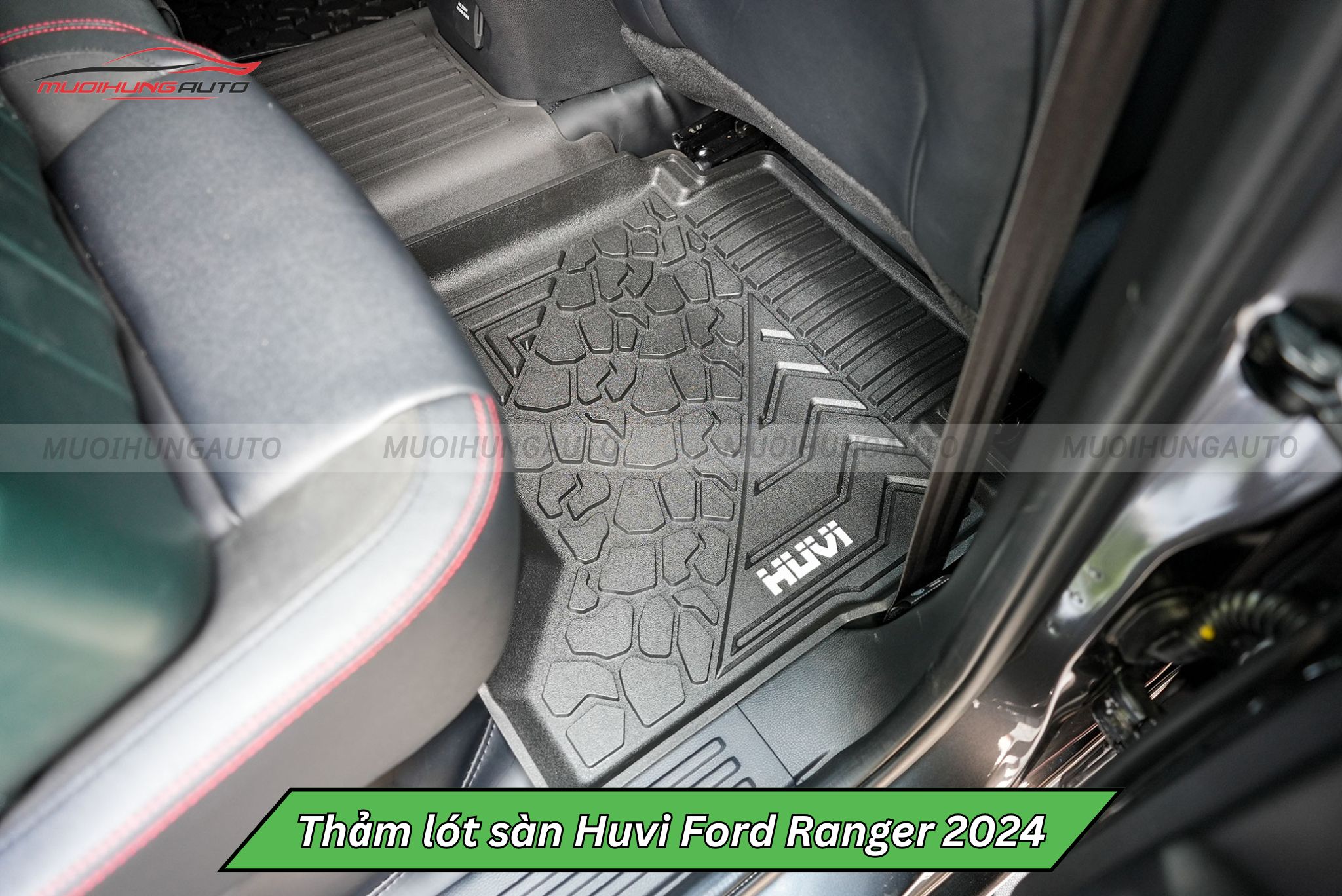 Thảm lót chân Huvi cho ô tô Ford Ranger 2024