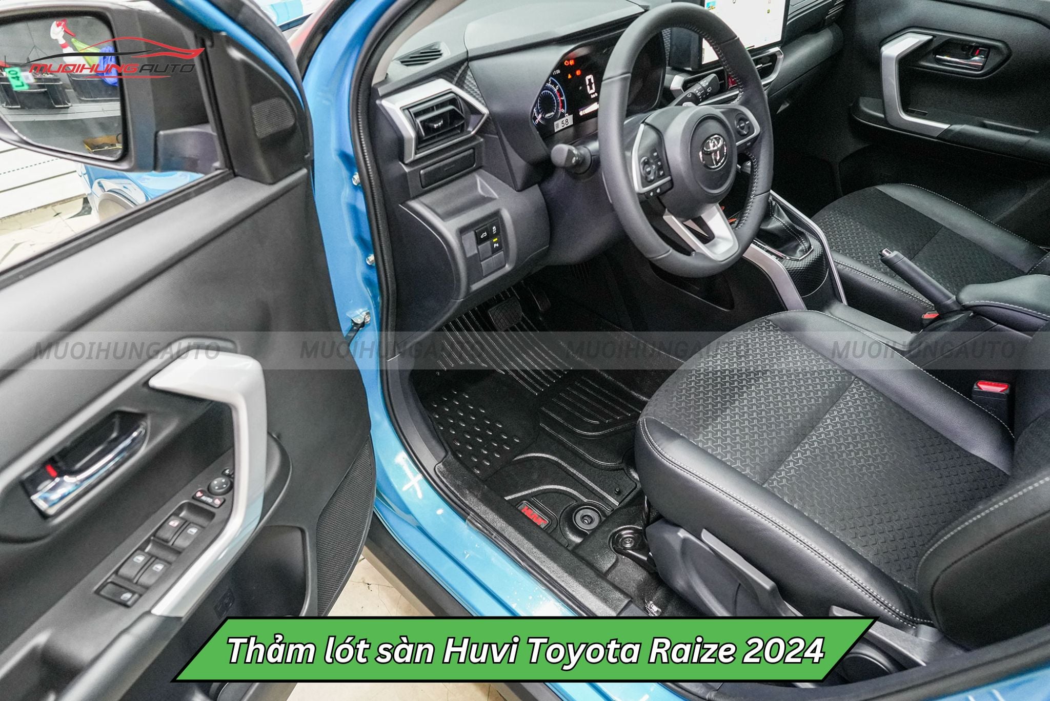 Thảm lót chân Huvi cho xe Toyota Raize 2024