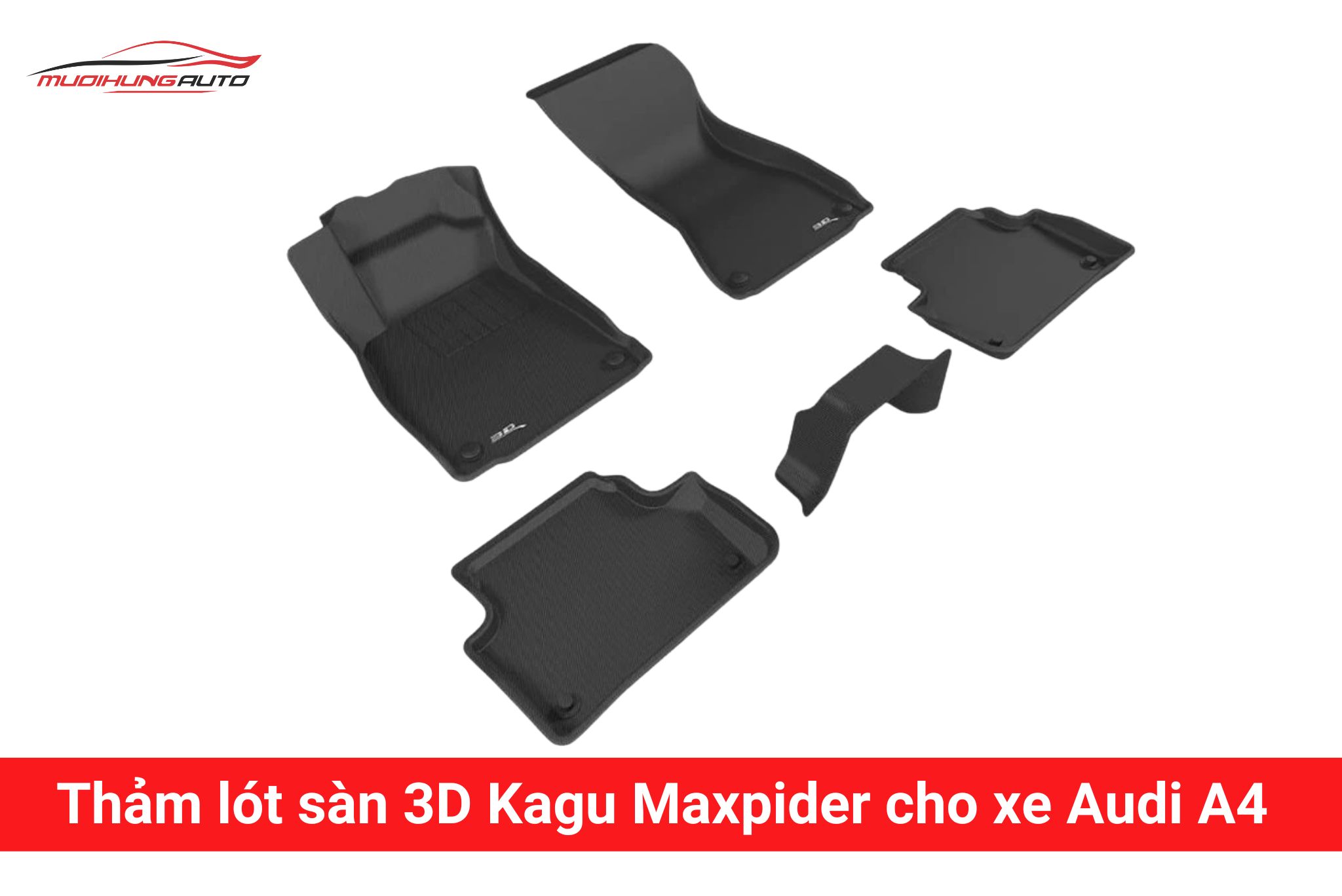 Thảm lót sàn 3D Kagu Maxpider cho xe Audi A4