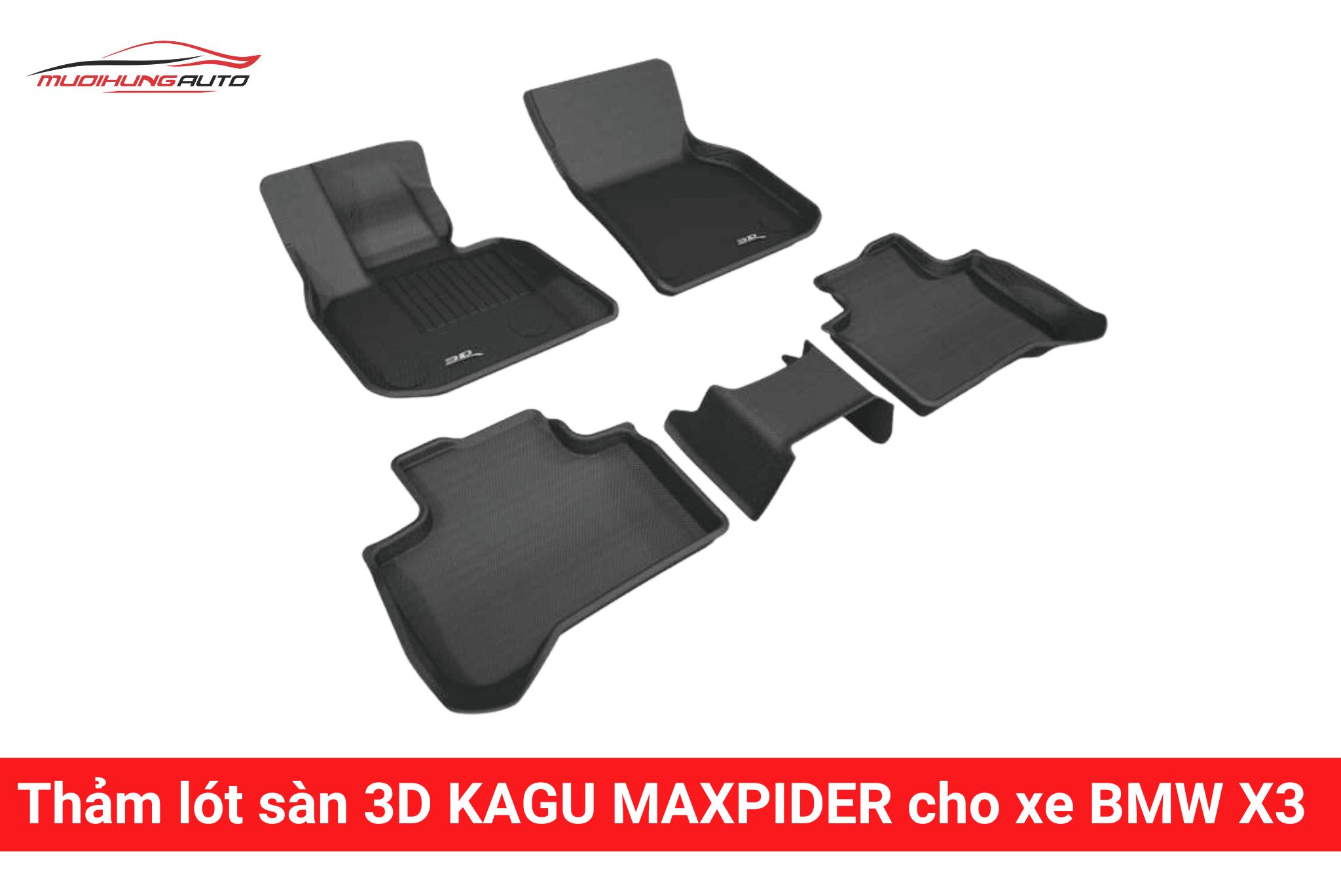 Thảm lót sàn 3D Kagu Maxpider cho xe BMW X3