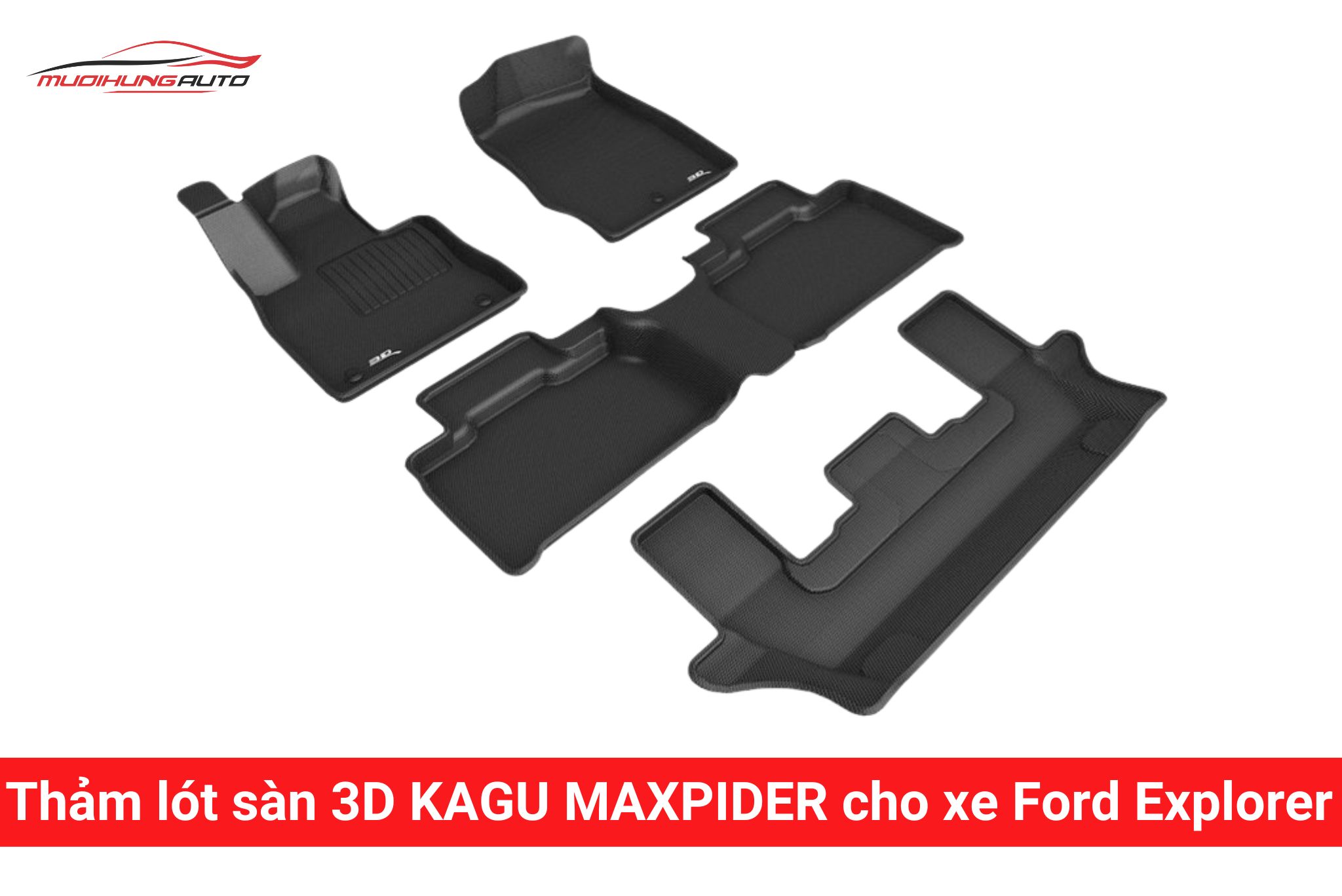 Thảm lót sàn 3D Kagu Maxpider cho xe Ford Explorer