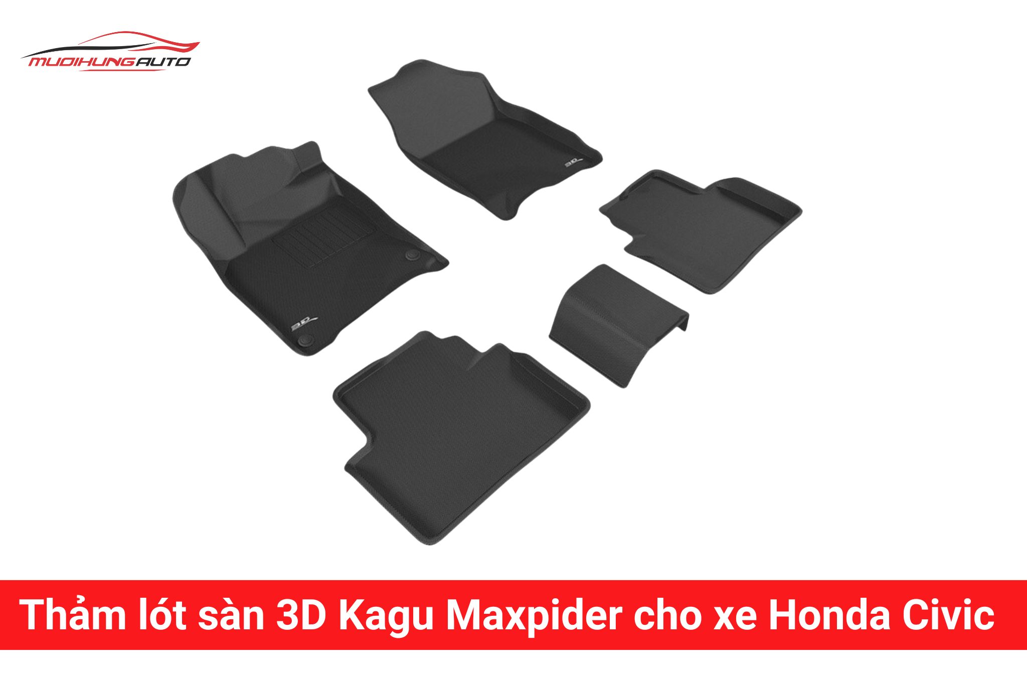 Thảm lót sàn 3D Kagu Maxpider cho xe Honda Civic
