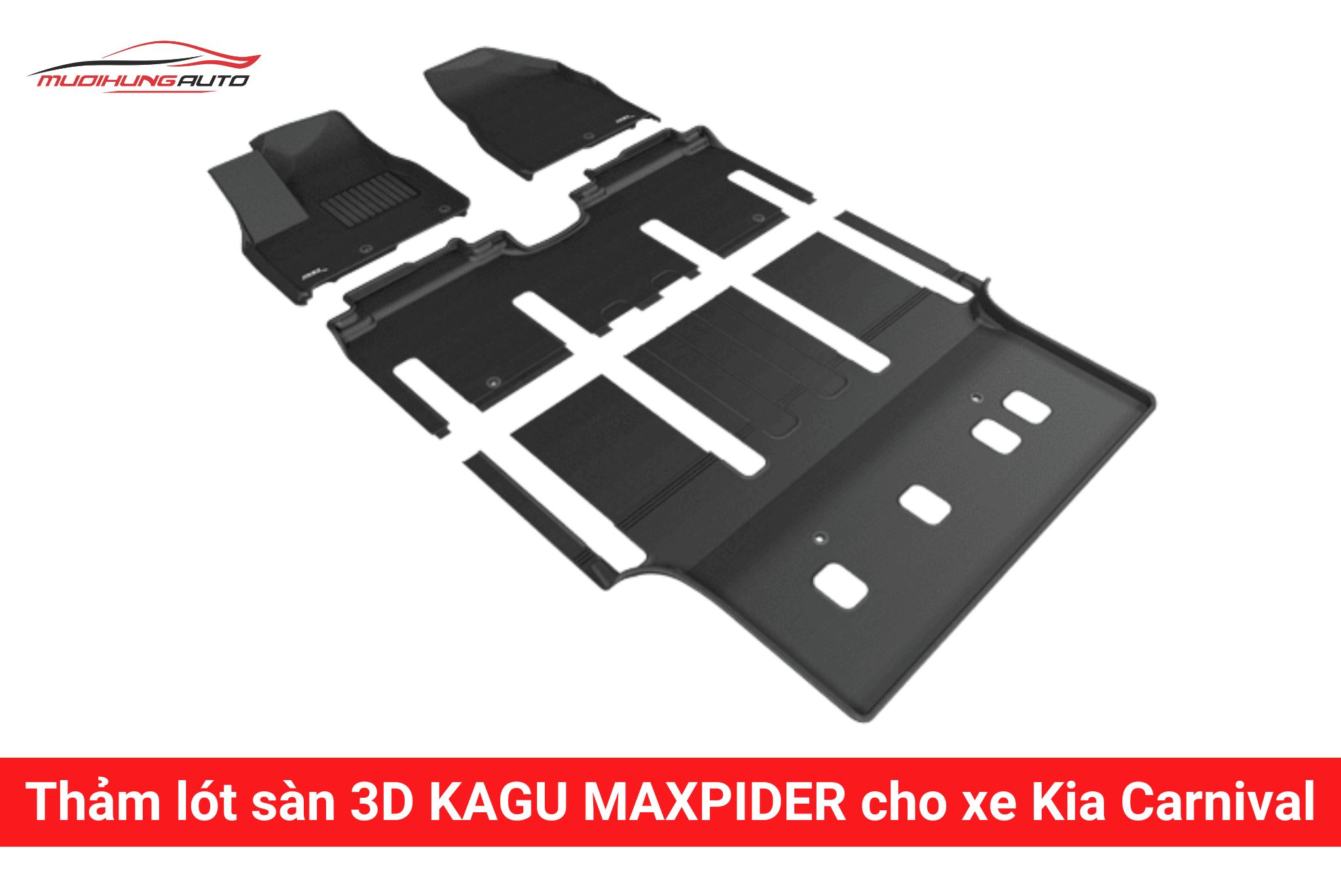 Thảm lót sàn 3D Kagu Maxpider cho xe Kia Carnival