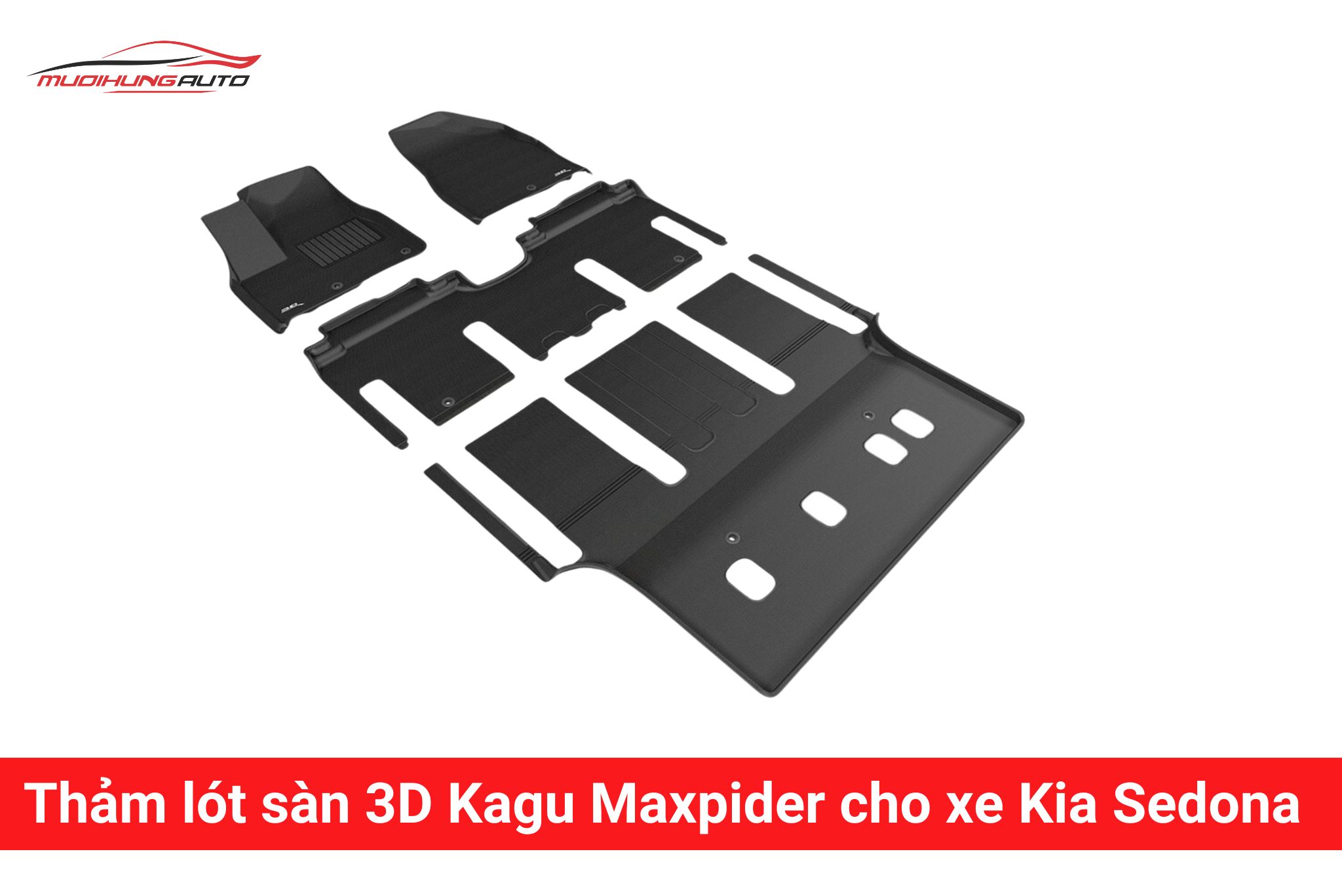 Thảm lót sàn 3D Kagu Maxpider cho xe Kia Sedona