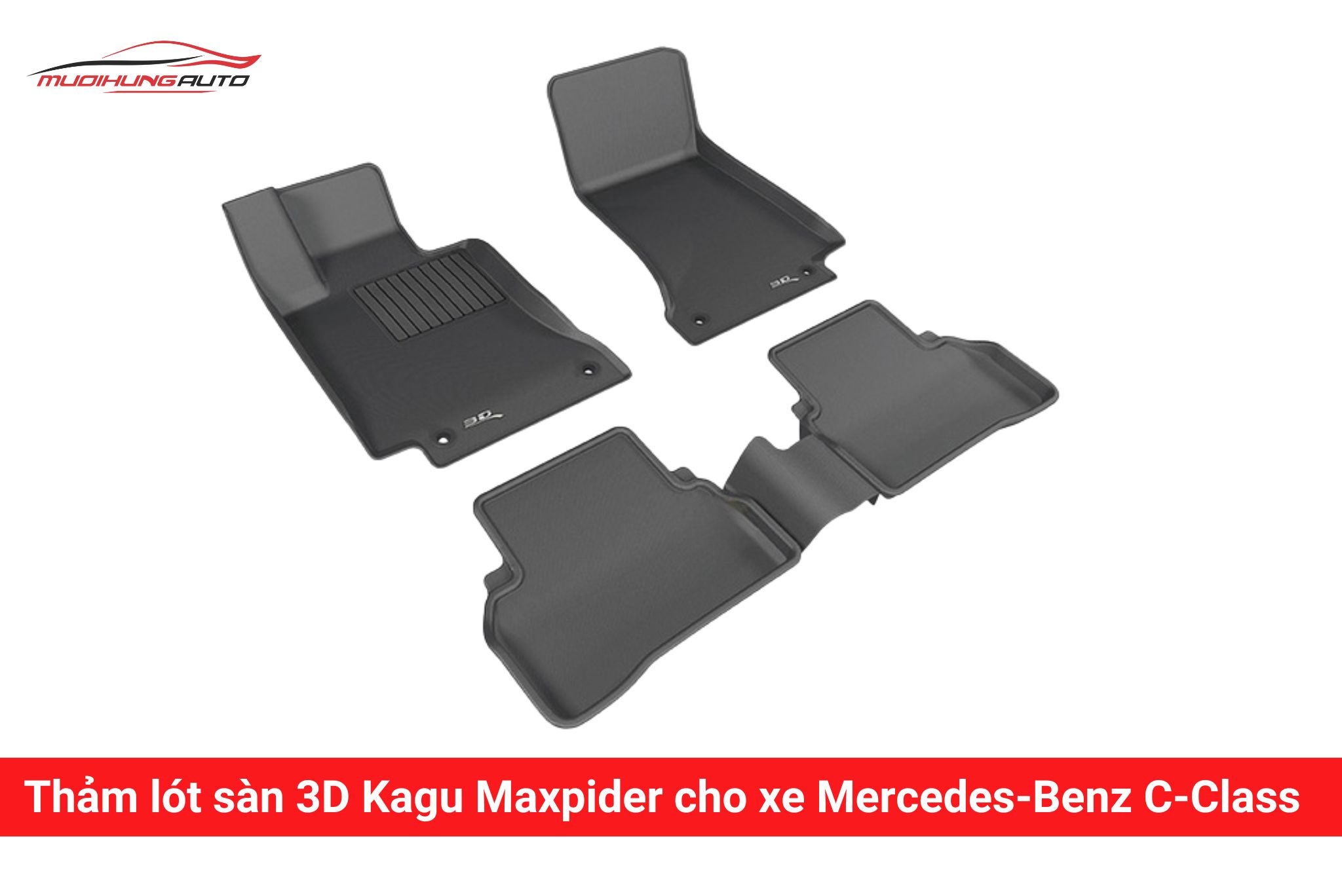 Thảm lót sàn 3D Kagu Maxpider cho xe Mercedes-Benz C-Class