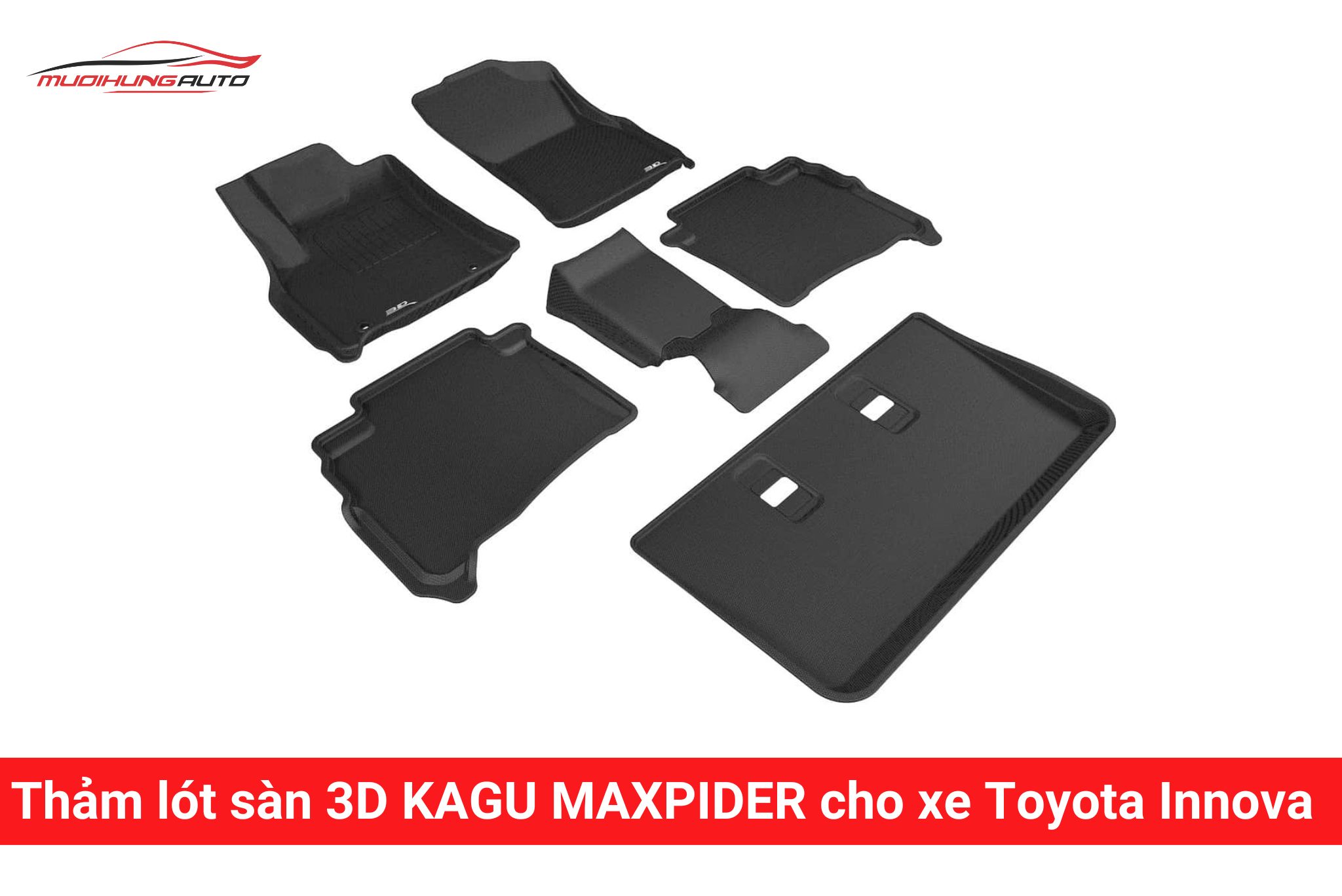 Thảm lót sàn 3D Kagu Maxpider cho xe Toyota Innova