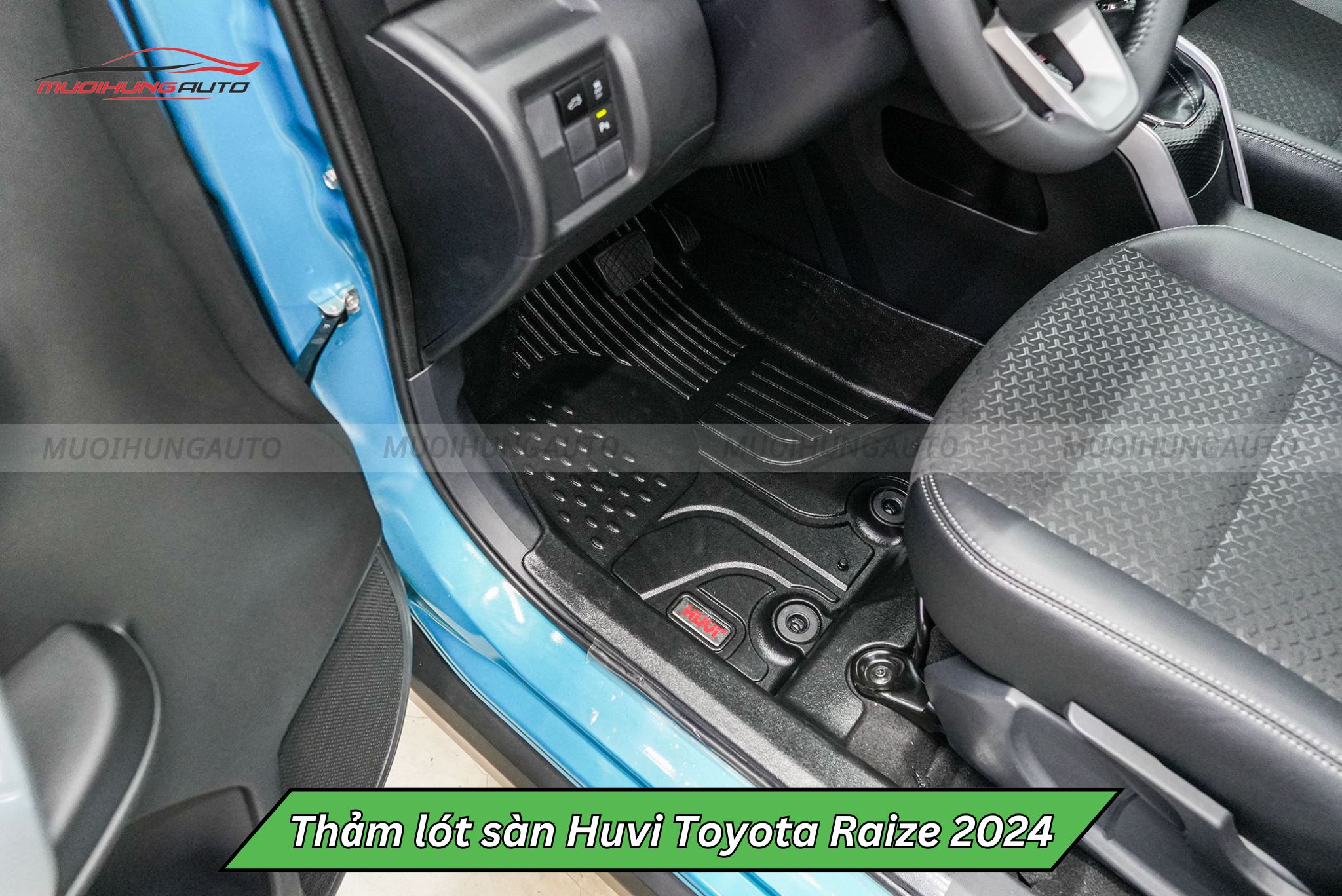 Thảm lót sàn Huvi cho ô tô Toyota Raize 2024