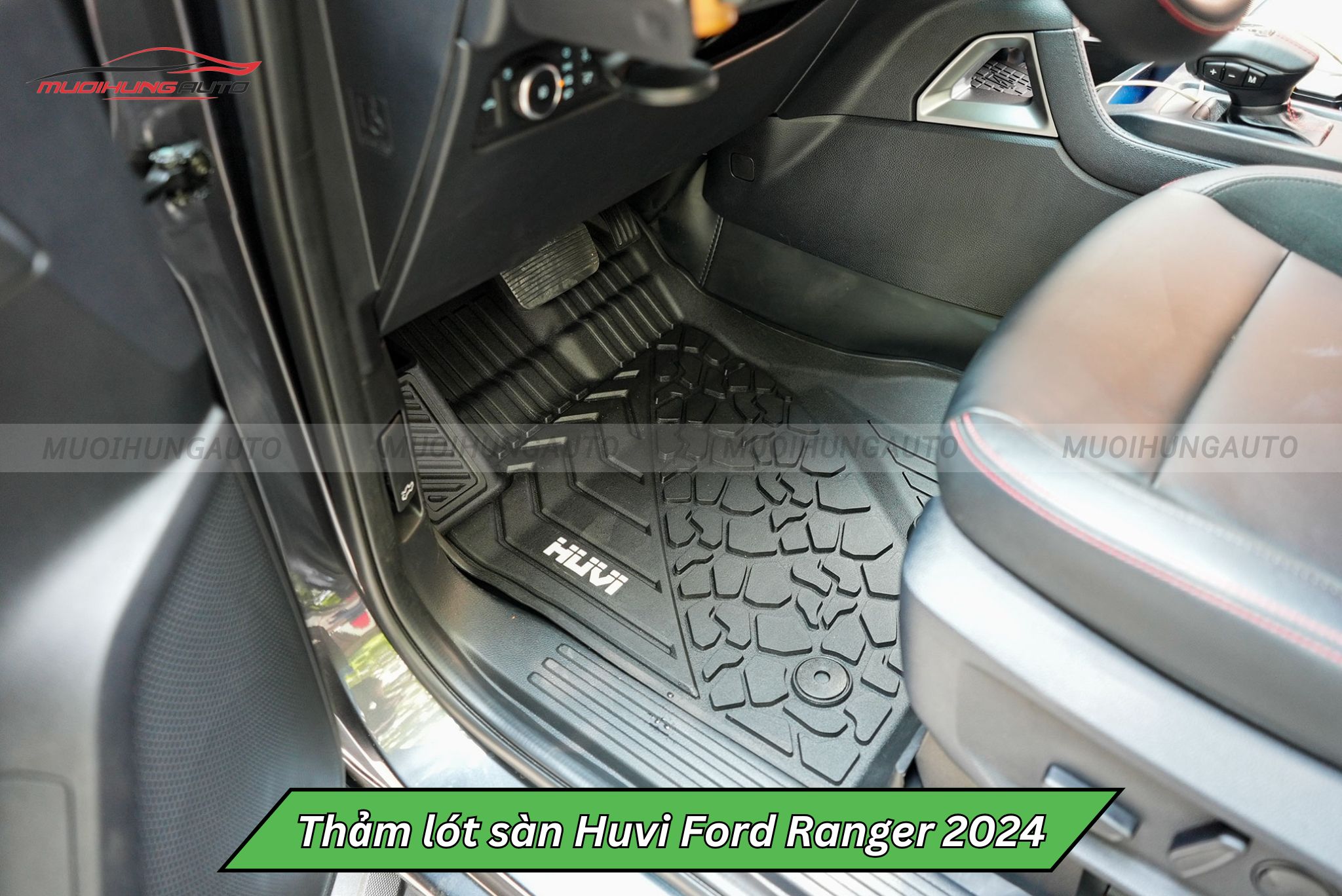 Thảm lót sàn Huvi cho xe Ford Ranger 2024