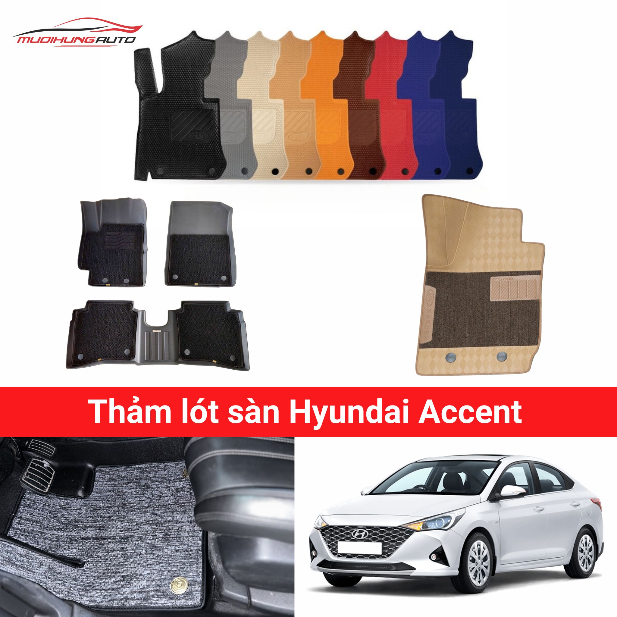 Thảm lót sàn Hyundai Accent