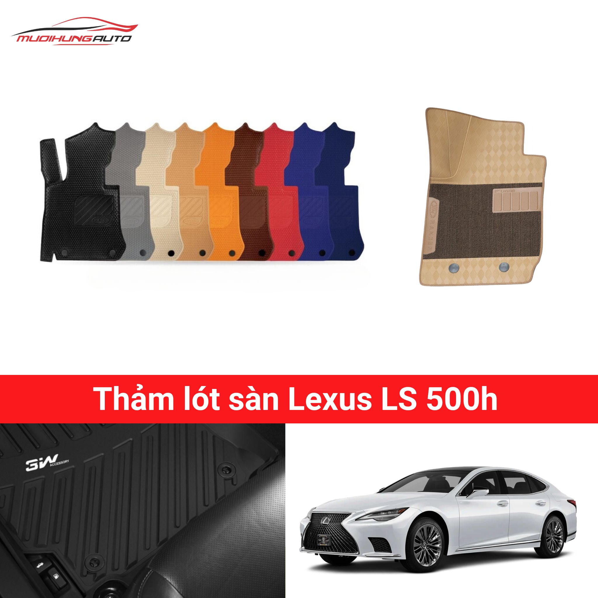 Thảm lót sàn Lexus LS 500h