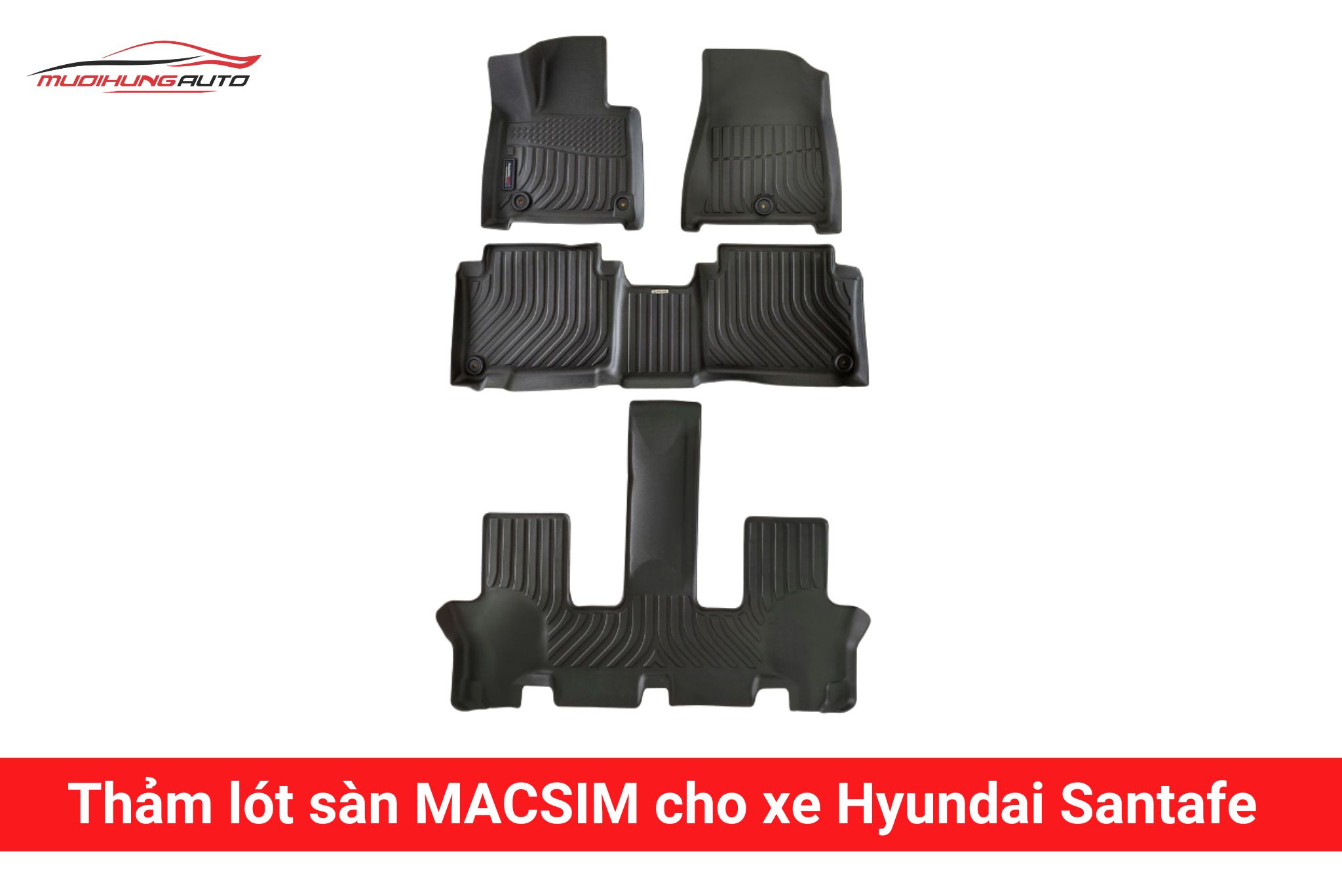 Thảm lót sàn Macsim cho xe Hyundai Santafe