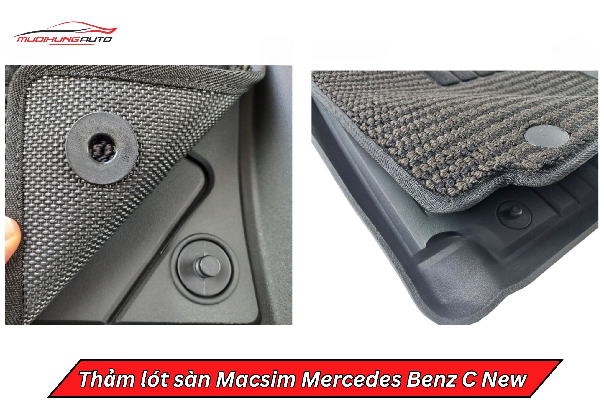 Thảm lót sàn Macsim cho xe Mercedes Benz C New