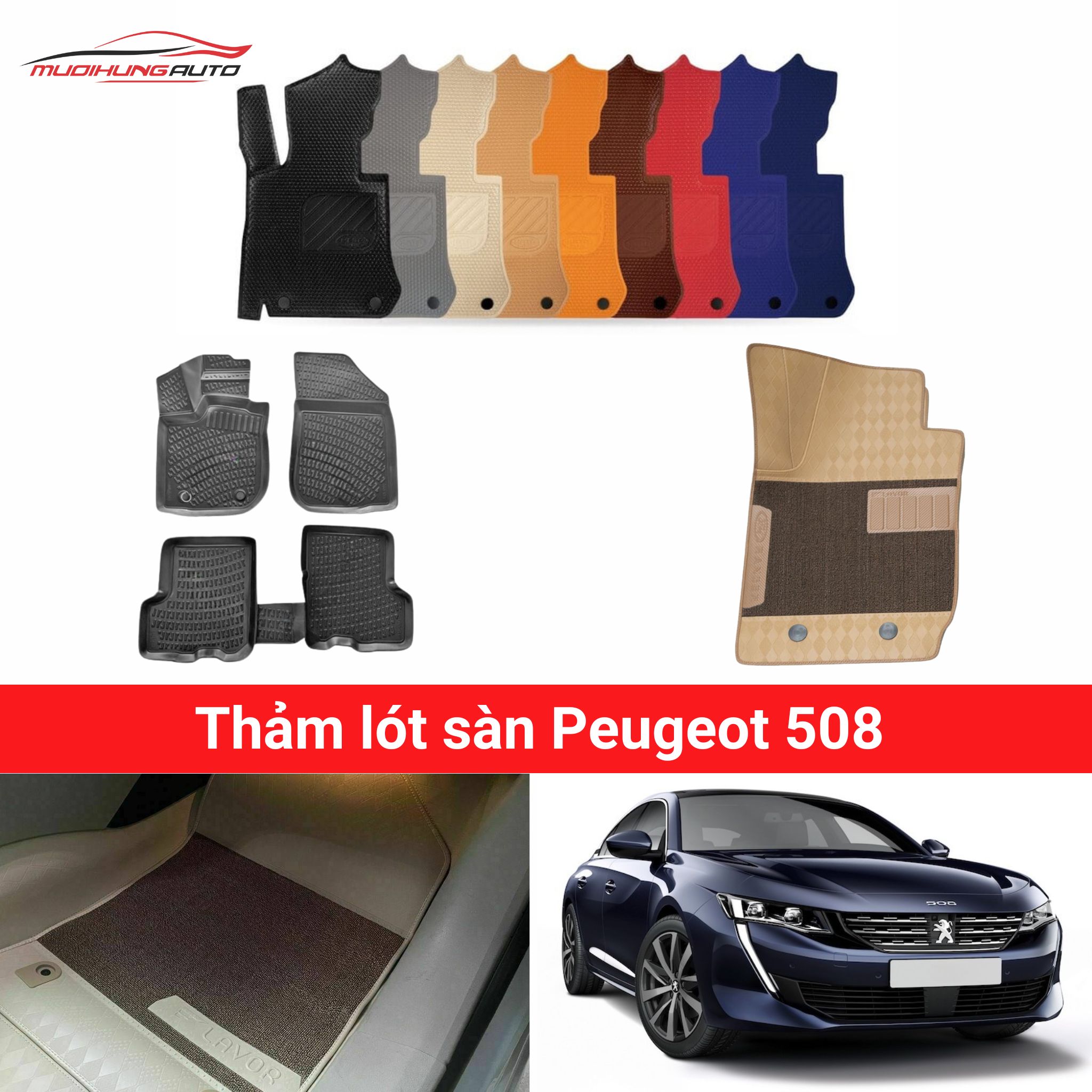 Thảm lót sàn Peugeot 508