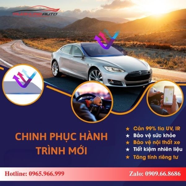 Dán Phim Cách Nhiệt Ntech Cho Ô Tô Chính Hãng TPHCM