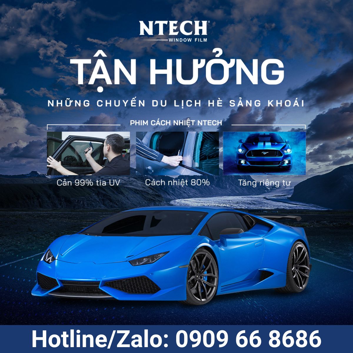 Thông số phim cách nhiệt NTECH gói Cao cấp