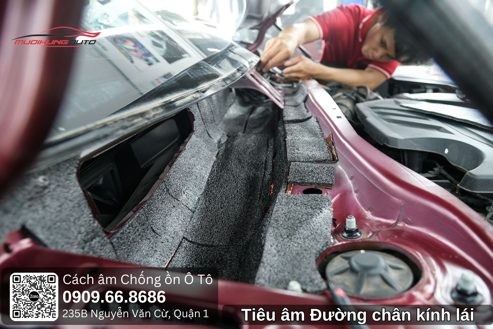 Tiêu âm đường chân kính lái ô tô 7 chỗ