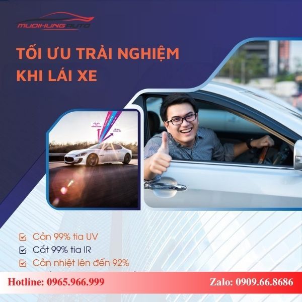 Dán Phim Cách Nhiệt Ntech Cho Ô Tô Chính Hãng TPHCM