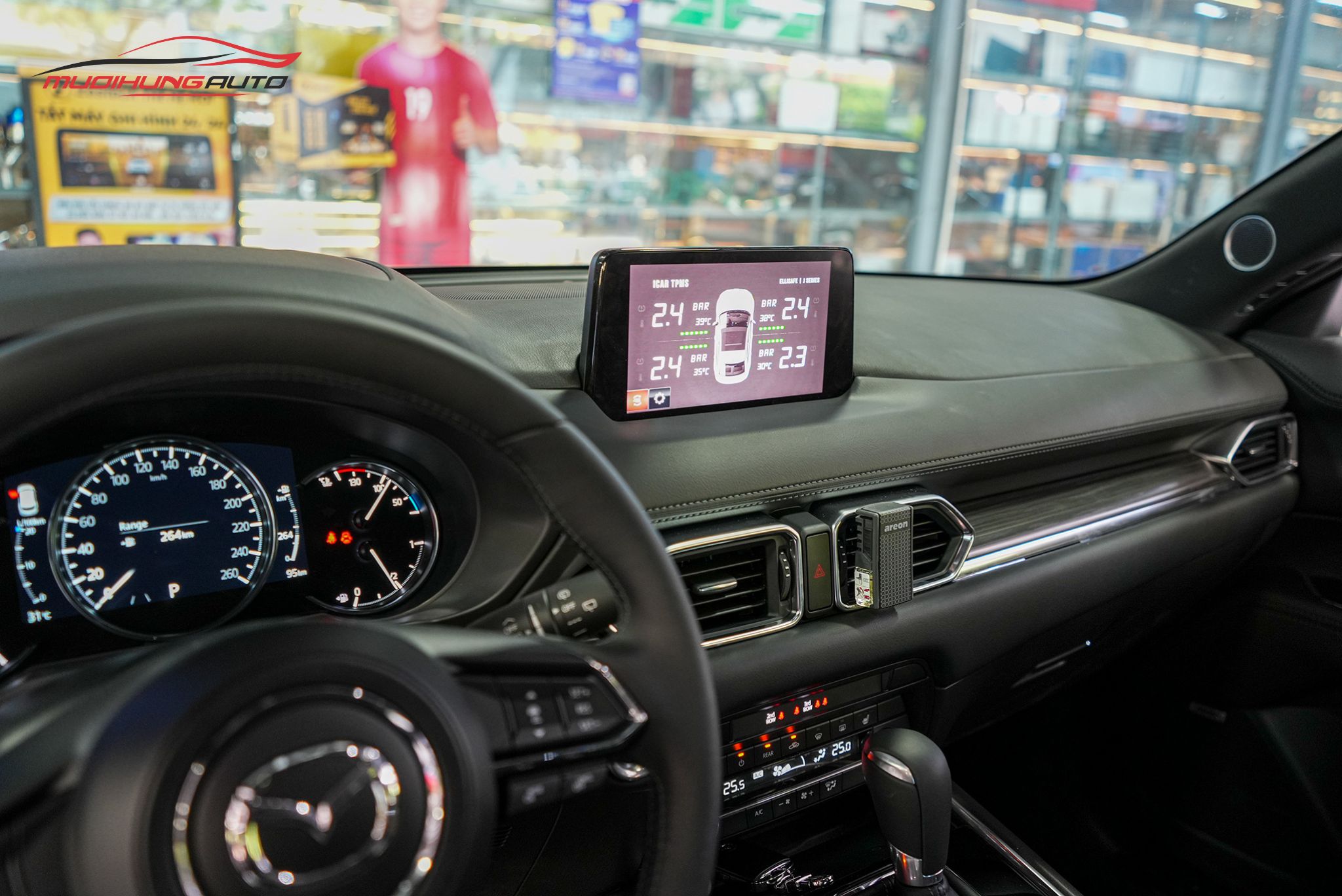 Lắp TPMS ICAR Ellisafe J3 ô tô Mazda CX-8