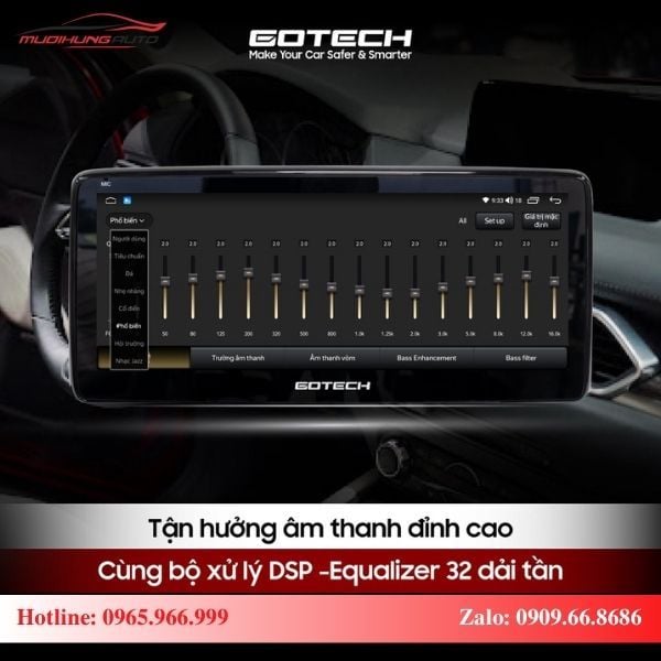 Trải nghiệm âm thanh đỉnh cao với màn hình Gotech GT Mazda 360 Limited