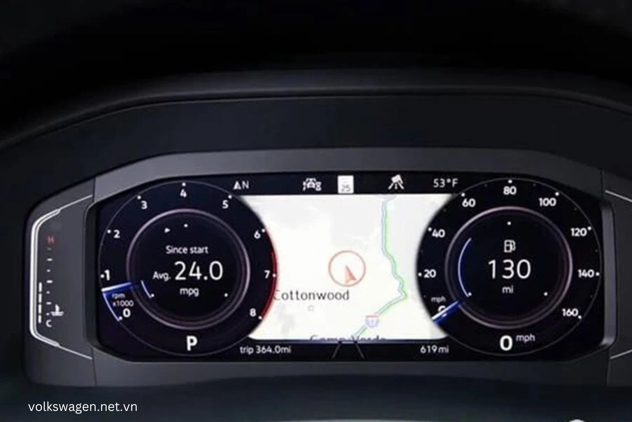 Volkswagen Teramont 2025 trang bị màn hình điện tử sau vô lăng