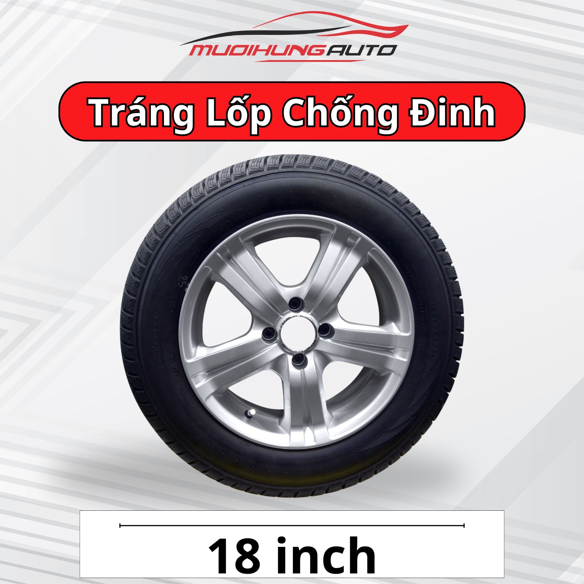 Tráng lốp chống đinh cho lốp ô tô 18 inch