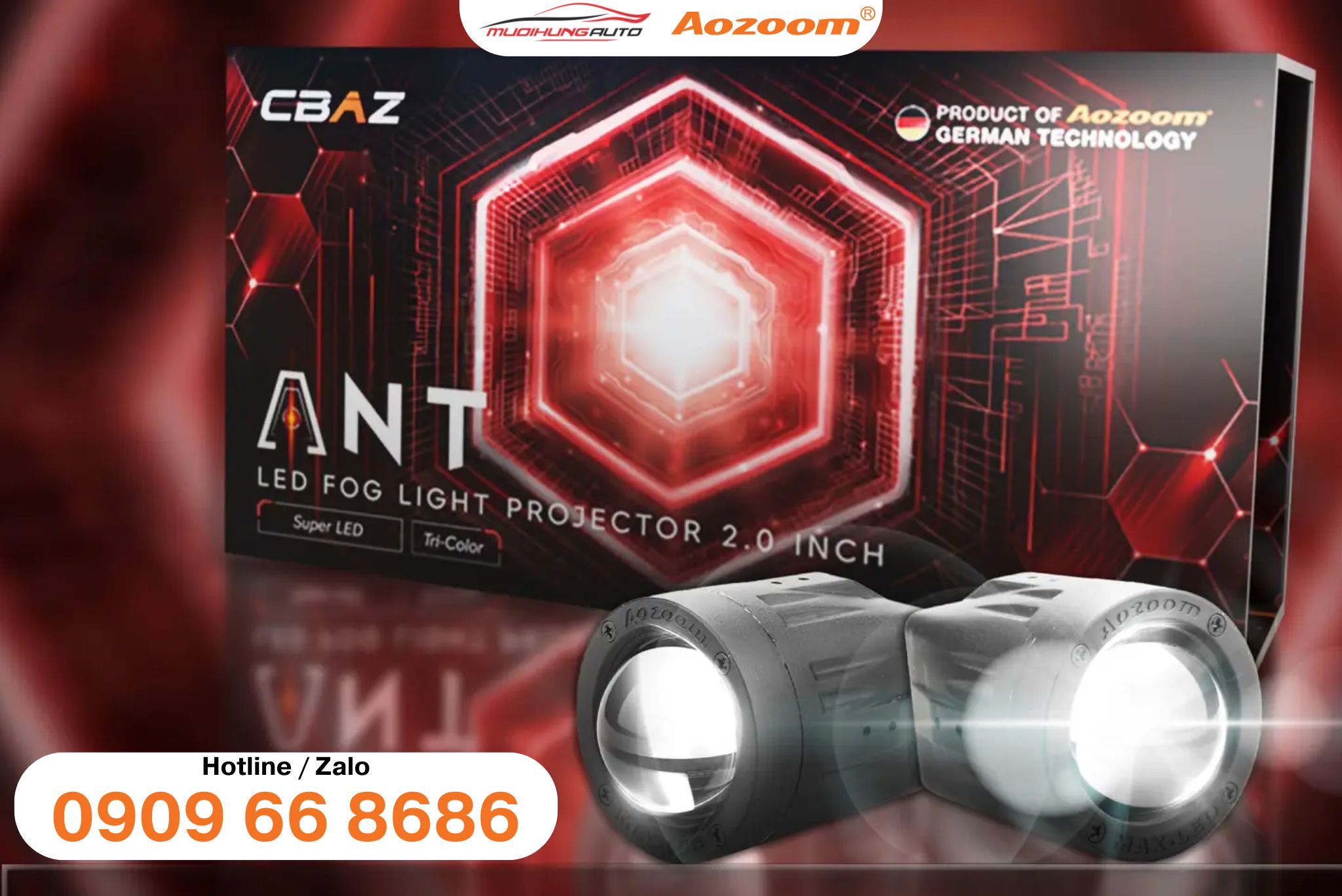 Ưu điểm của đèn bi gầm Aozoom CBAZ Ant 2.0 inch